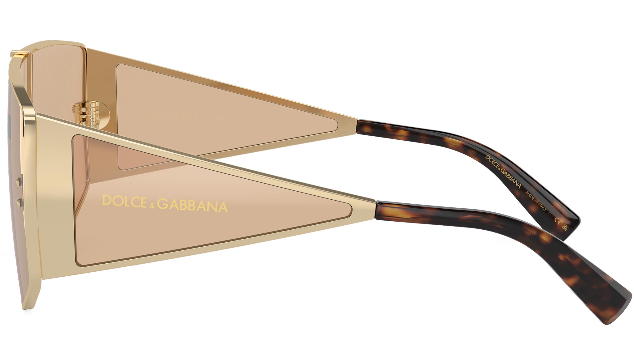 Dolce & Gabbana DG2305 Sunglasses 13655A Light Gold - eye-oo.com