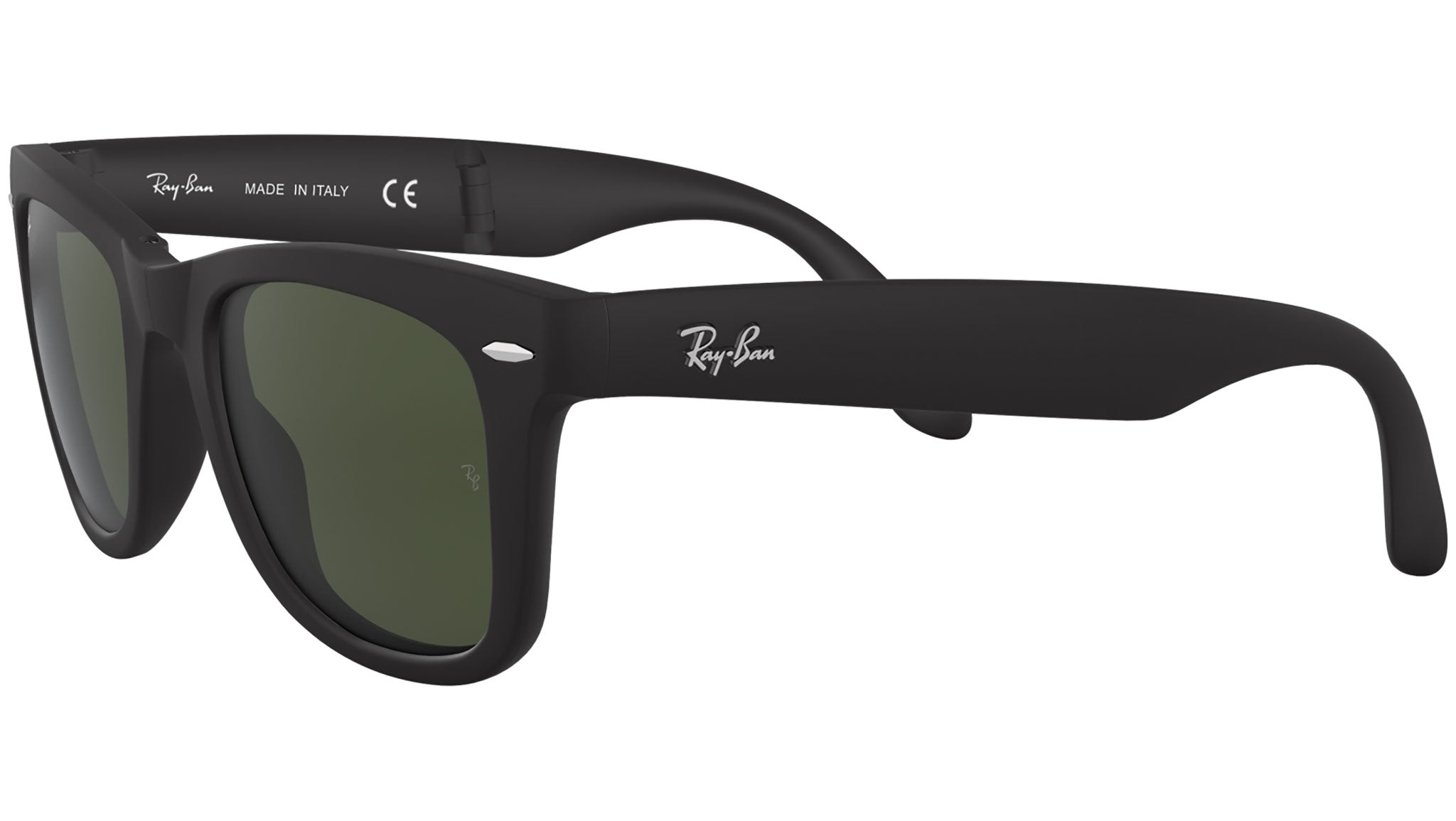 Ray-Ban Folding Wayfarer RB4105 601S Black Sunglasses - eye-oo.com