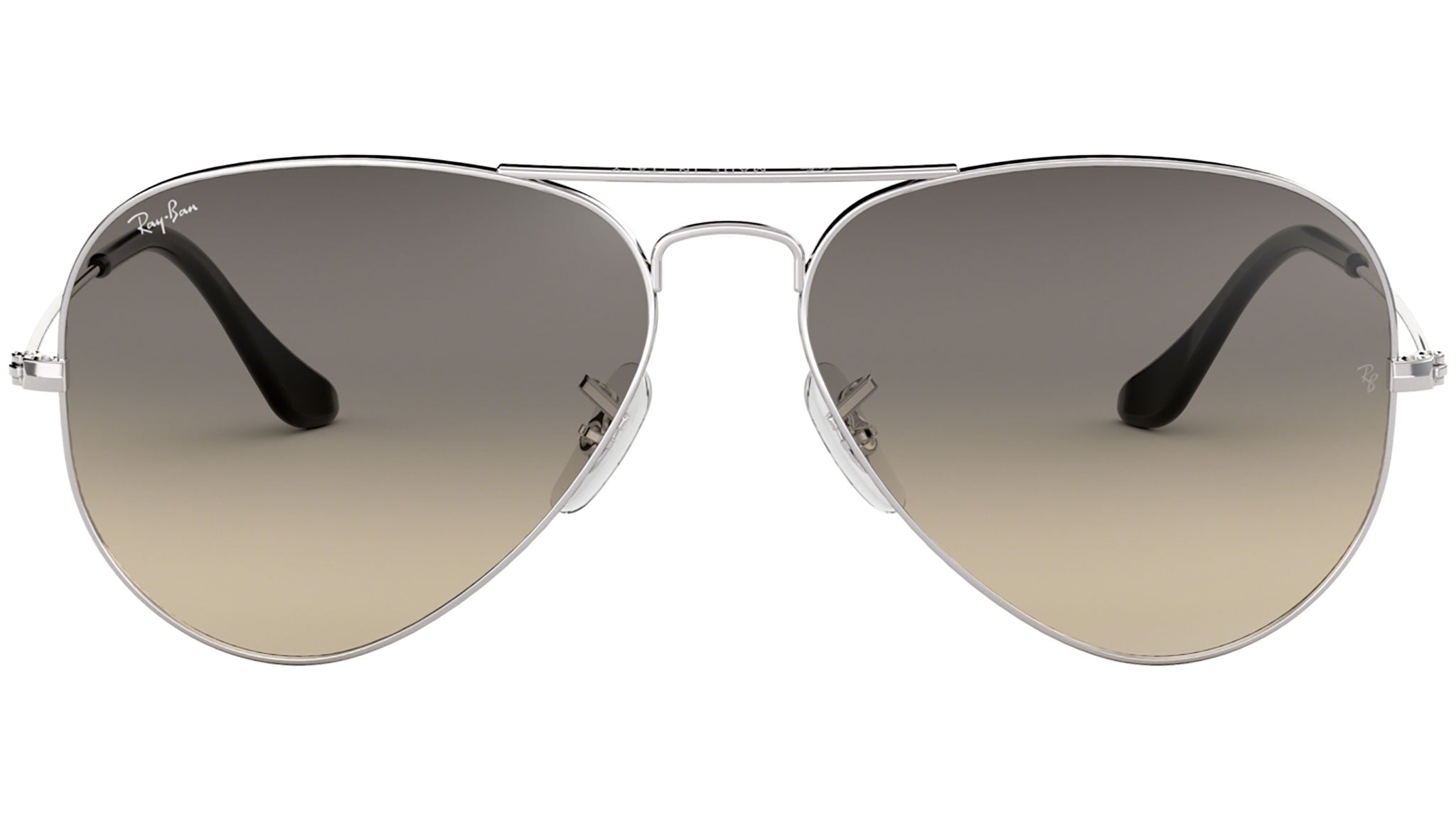 Ray-Ban Silver Aviator Sunglasses - Grey Lenses Ray-Ban RB3449 003/8G Silver Sunglasses - eye-oo.com main image 3