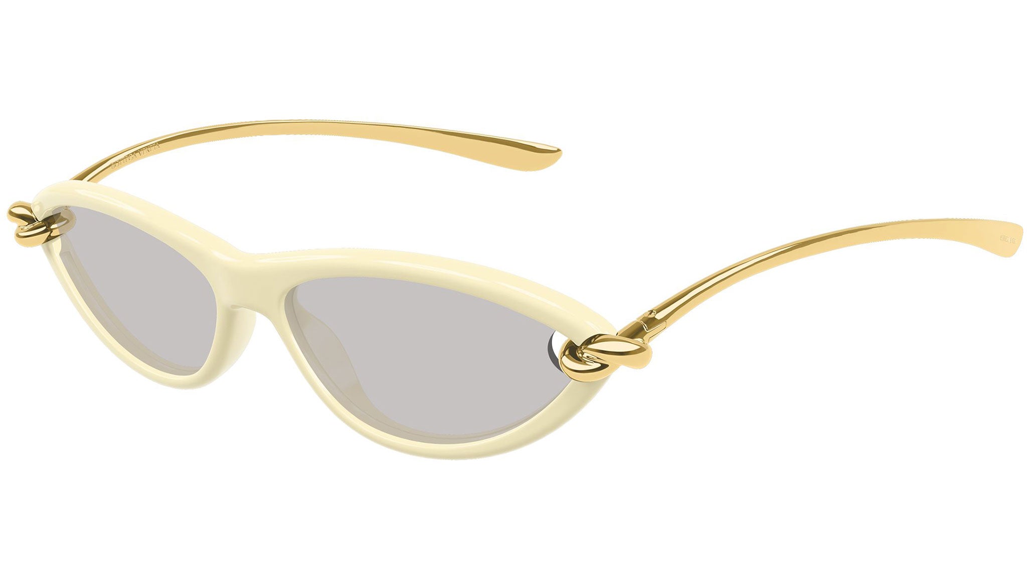Bottega Veneta BV1390S 007 Sunglasses Beige / Gold Cat Eye Frame, Grey Lenses Bottega Veneta BV1390S Cat-Eye Plastic Sunglasses - Bergdorf  main image 4