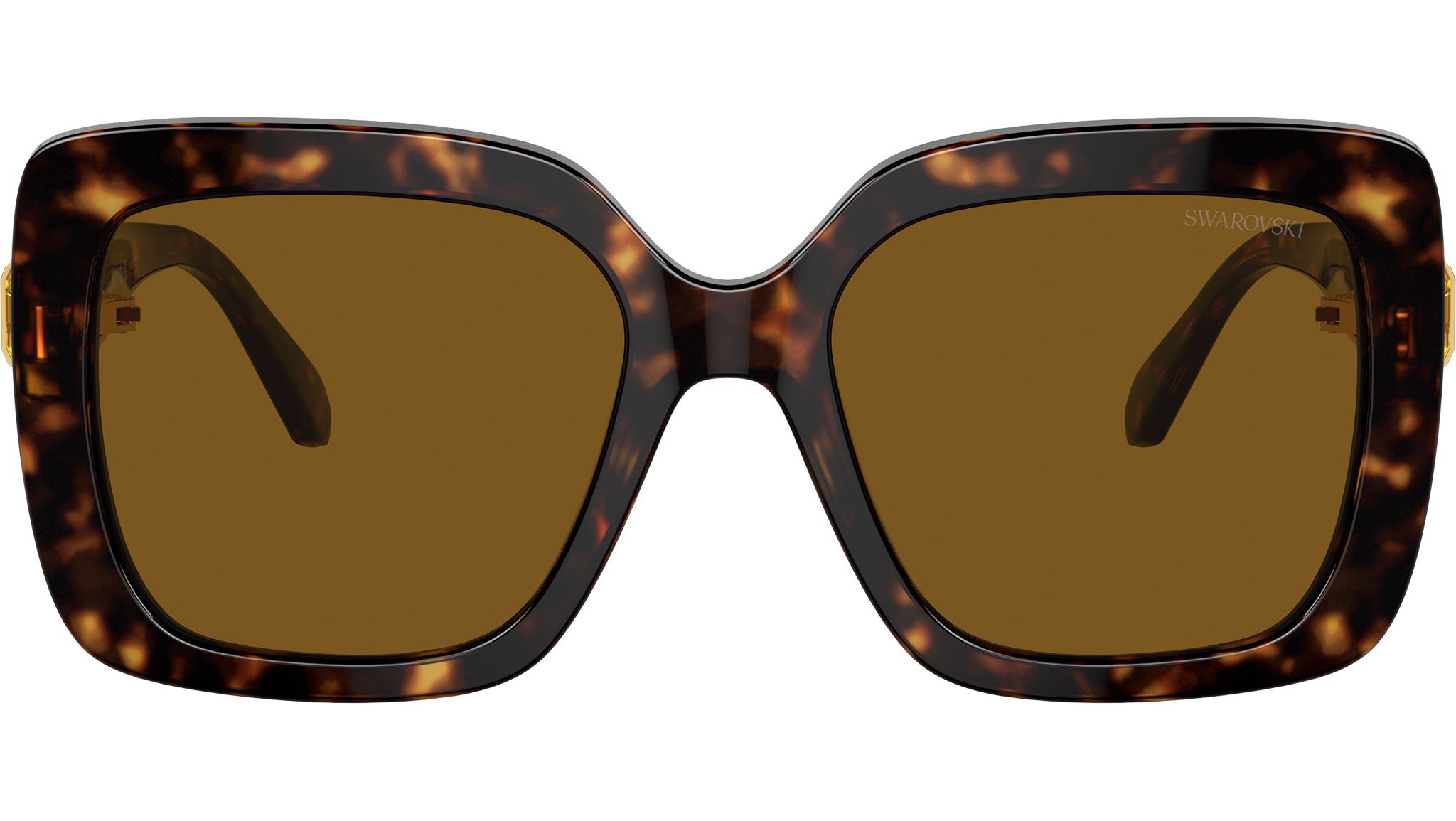 Swavoski Tortoise Shell Sunglasses Swarovski SK6001 tortoise frame with dark brown lenses  main image 3