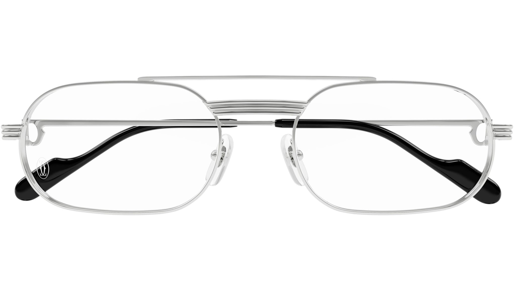 Cartier CT0410O 002 Shiny Silver Optical Frame - eye-oo.com