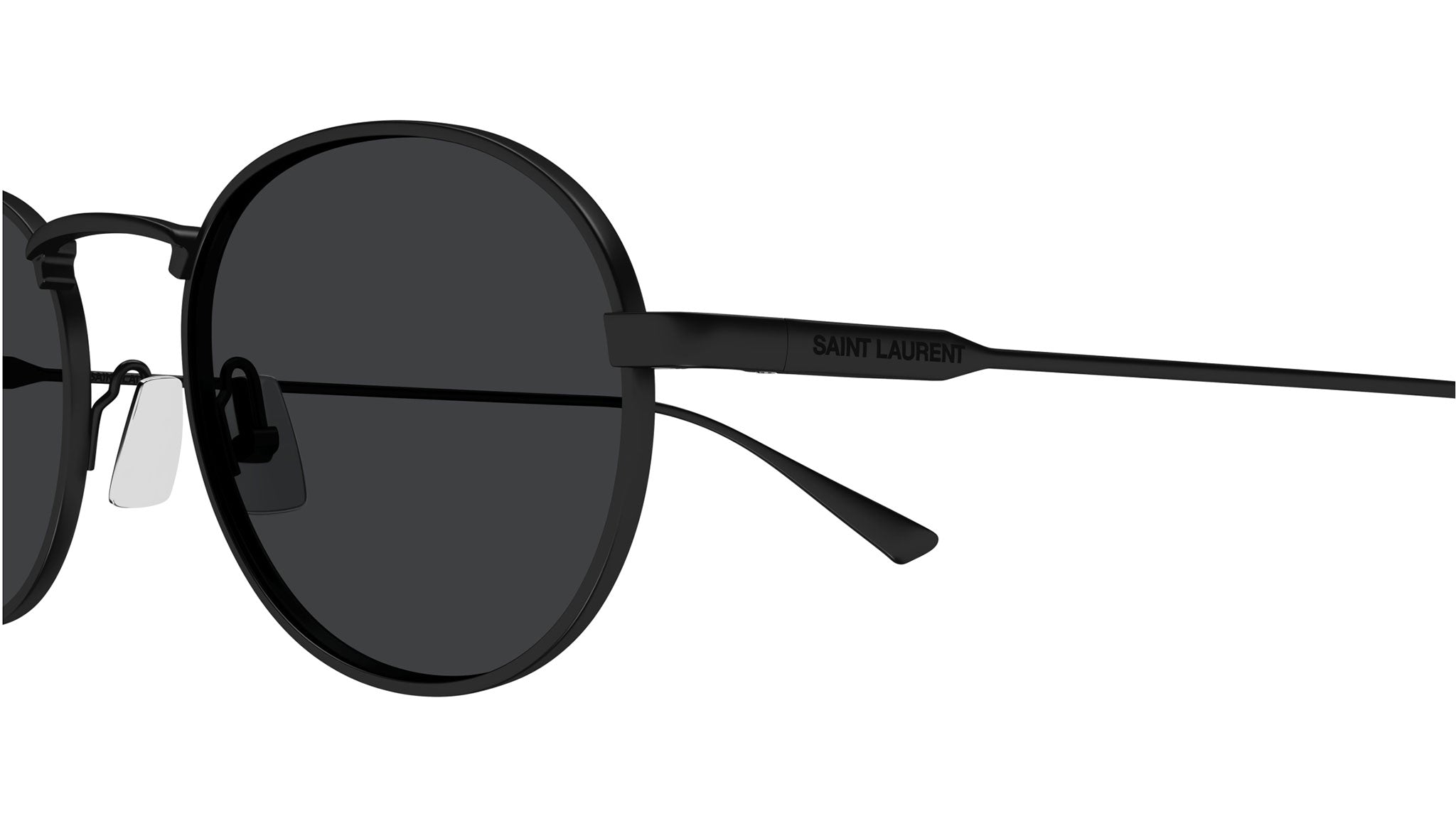 Saint Laurent SL 799 001 Oval Sunglasses Black - eye-oo.com