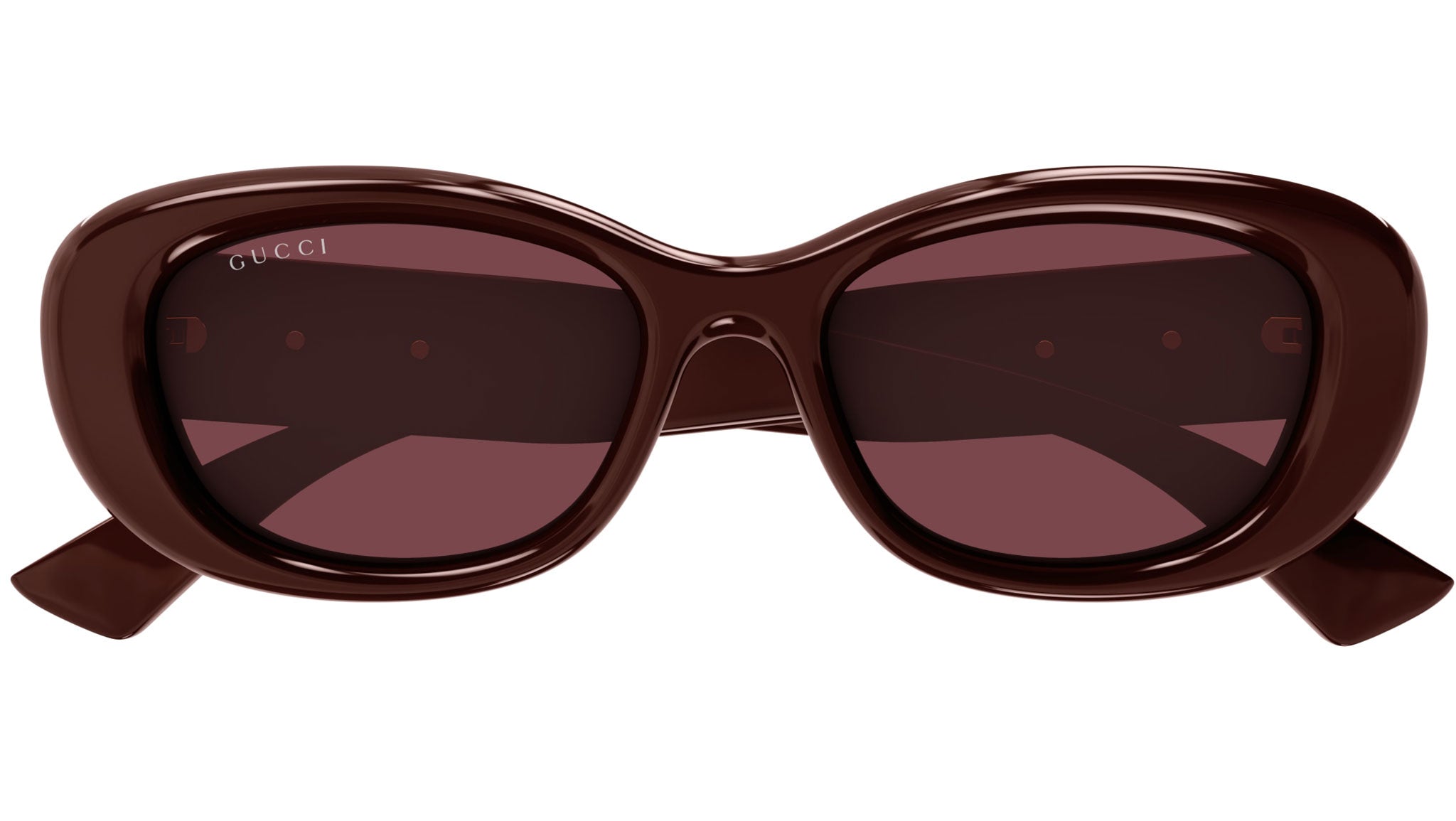 Gucci GG1829SK 003 Burgundy Red Round Sunglasses - eye-oo.com