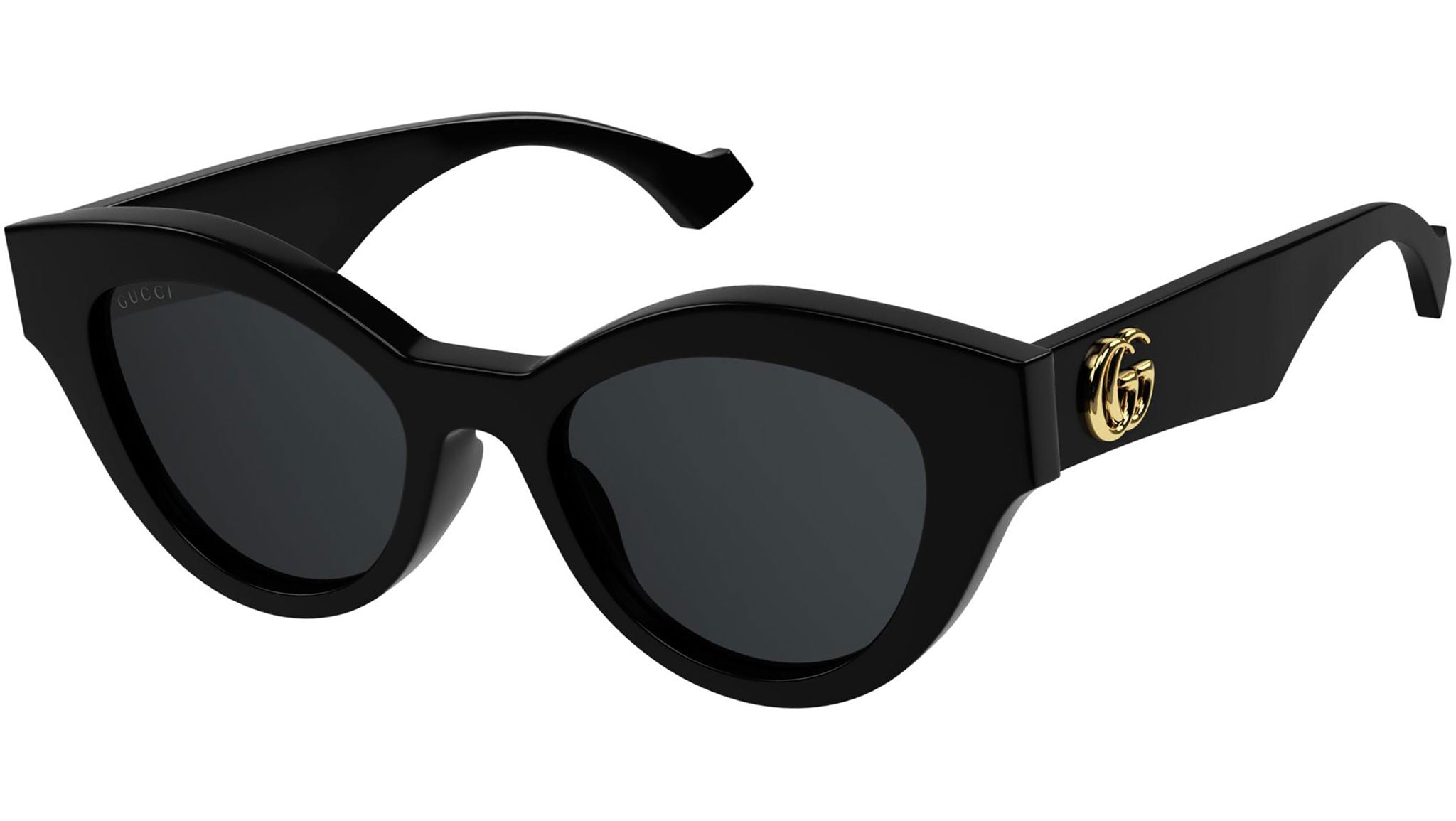 Gucci GG0957S 002 Black Grey Cat Eye Sunglasses - eye-oo.com