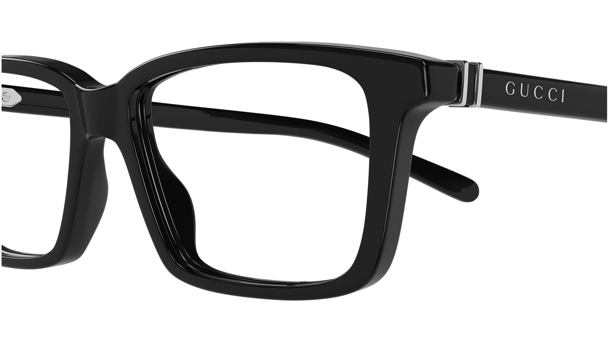 Gucci Eyeglasses GG1672O 001 Shiny Shiny Black - eye-oo.com display picture 1