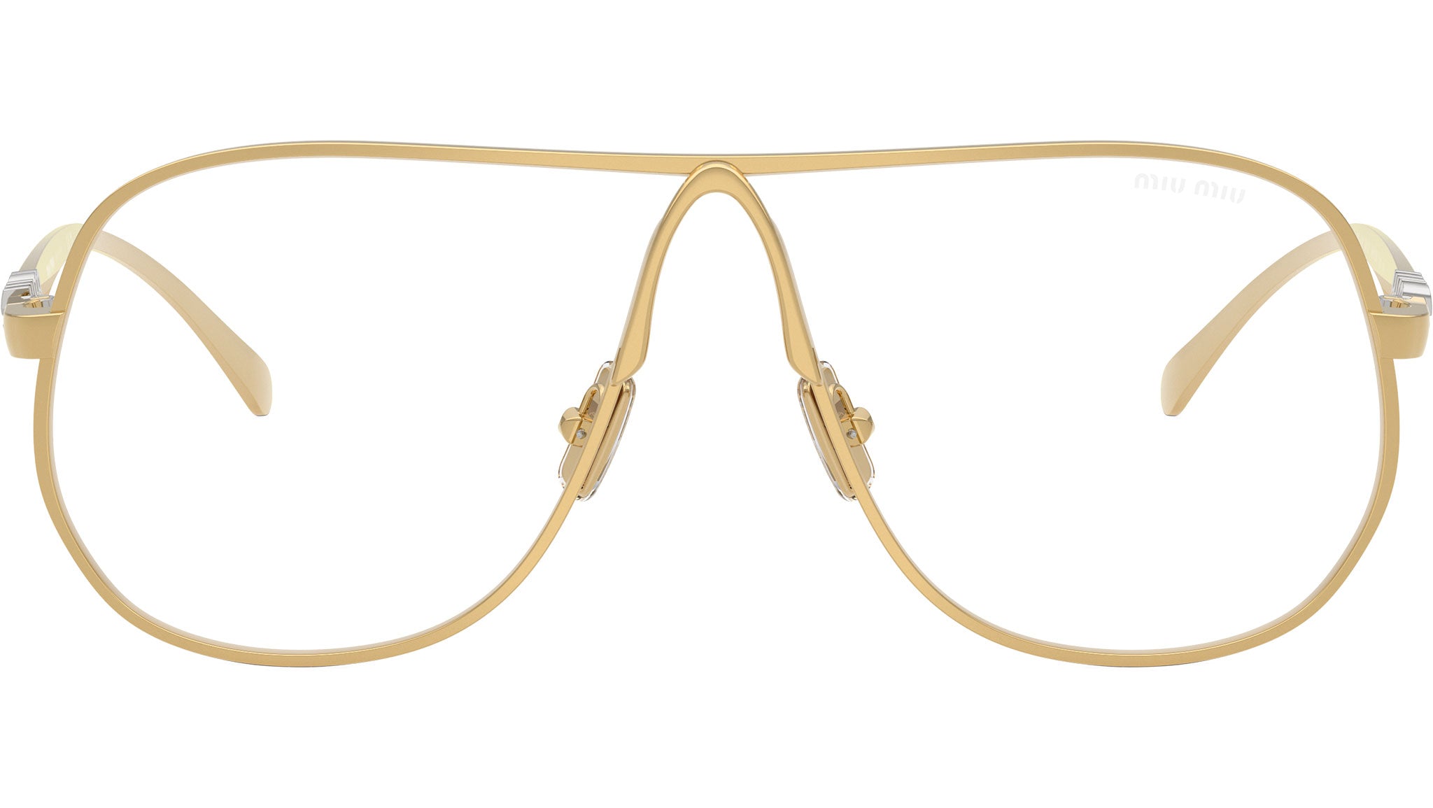 Miu Miu MUA56S Sunglasses 5AK08N Gold - eye-oo.com