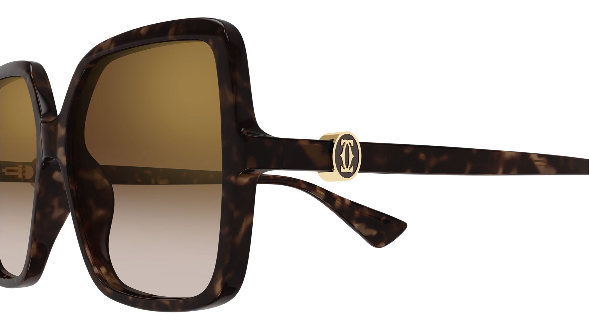 Cartier CT0641S Sunglasses 002 Dark Havana Brown - eye-oo.com