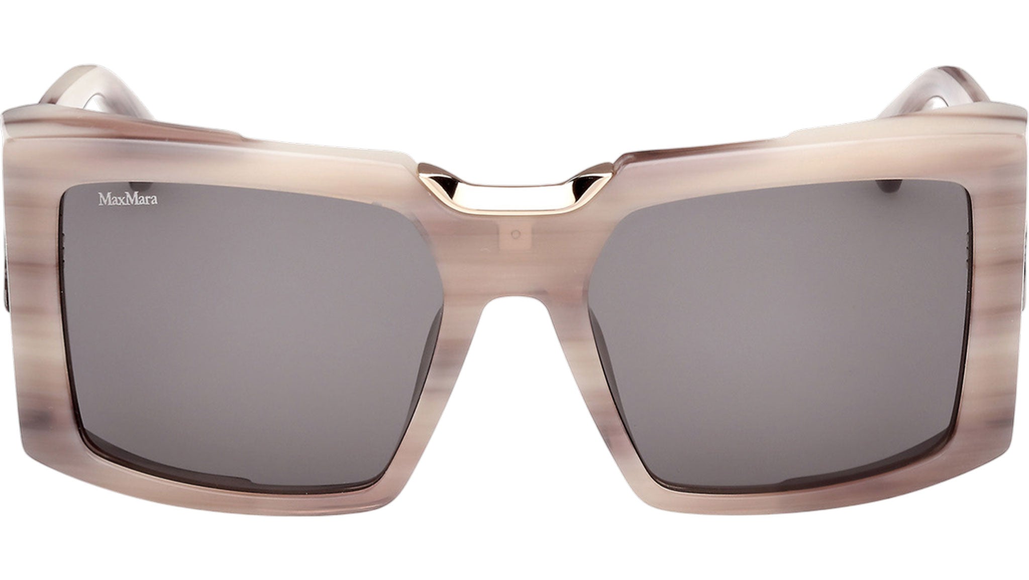Max Mara Spark6 Sunglasses MM0124 60A Beige Horn - eye-oo.com