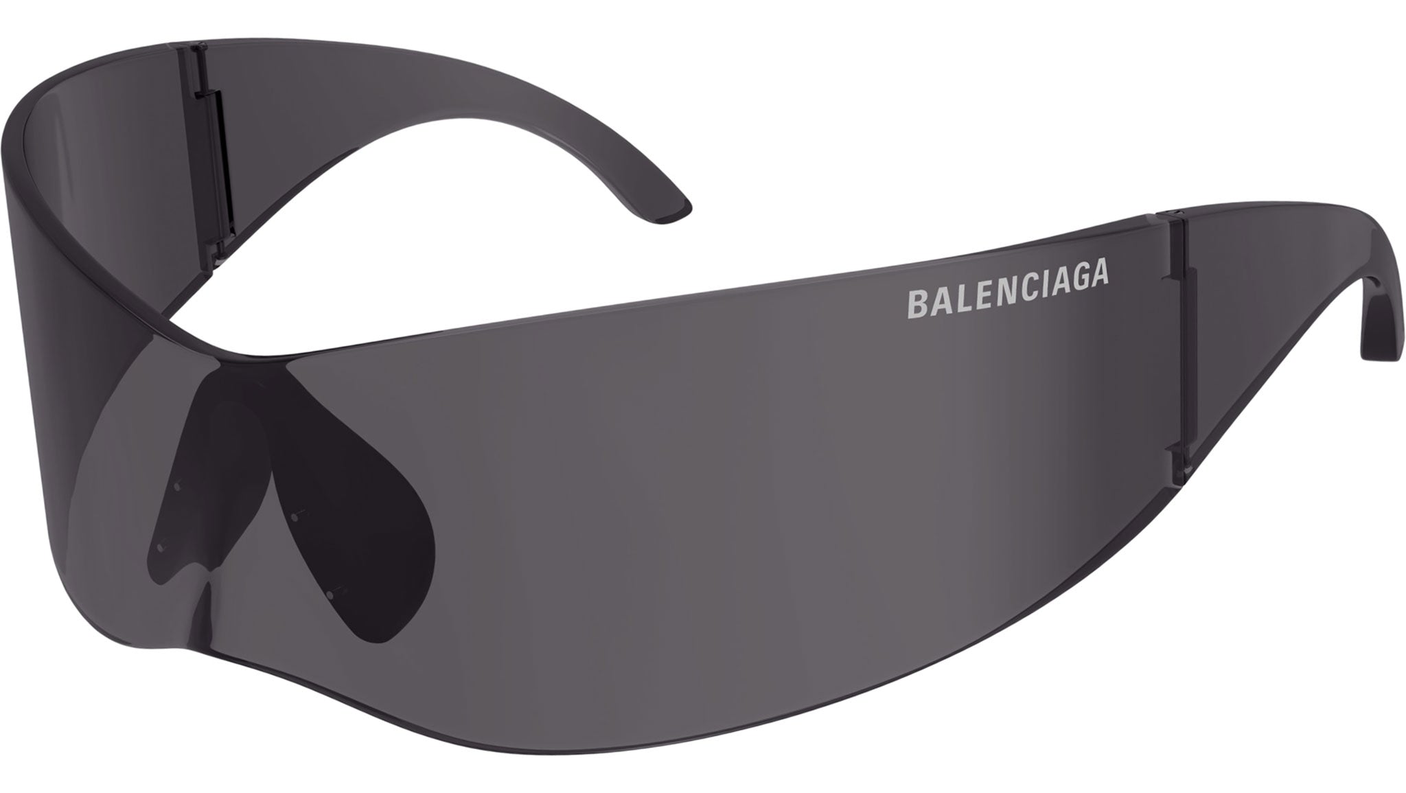 BB0299S Balenciaga Shield Sunglasses 001 Grey - eye-oo.com