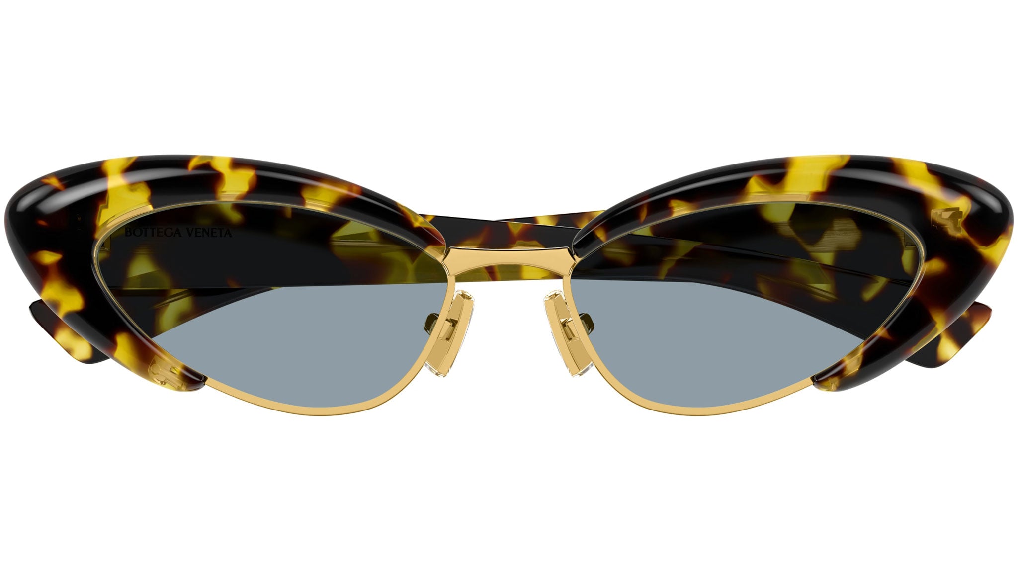 BV1387S Bottega Veneta Cat Eye Sunglasses 002 Spotted Havana - eye