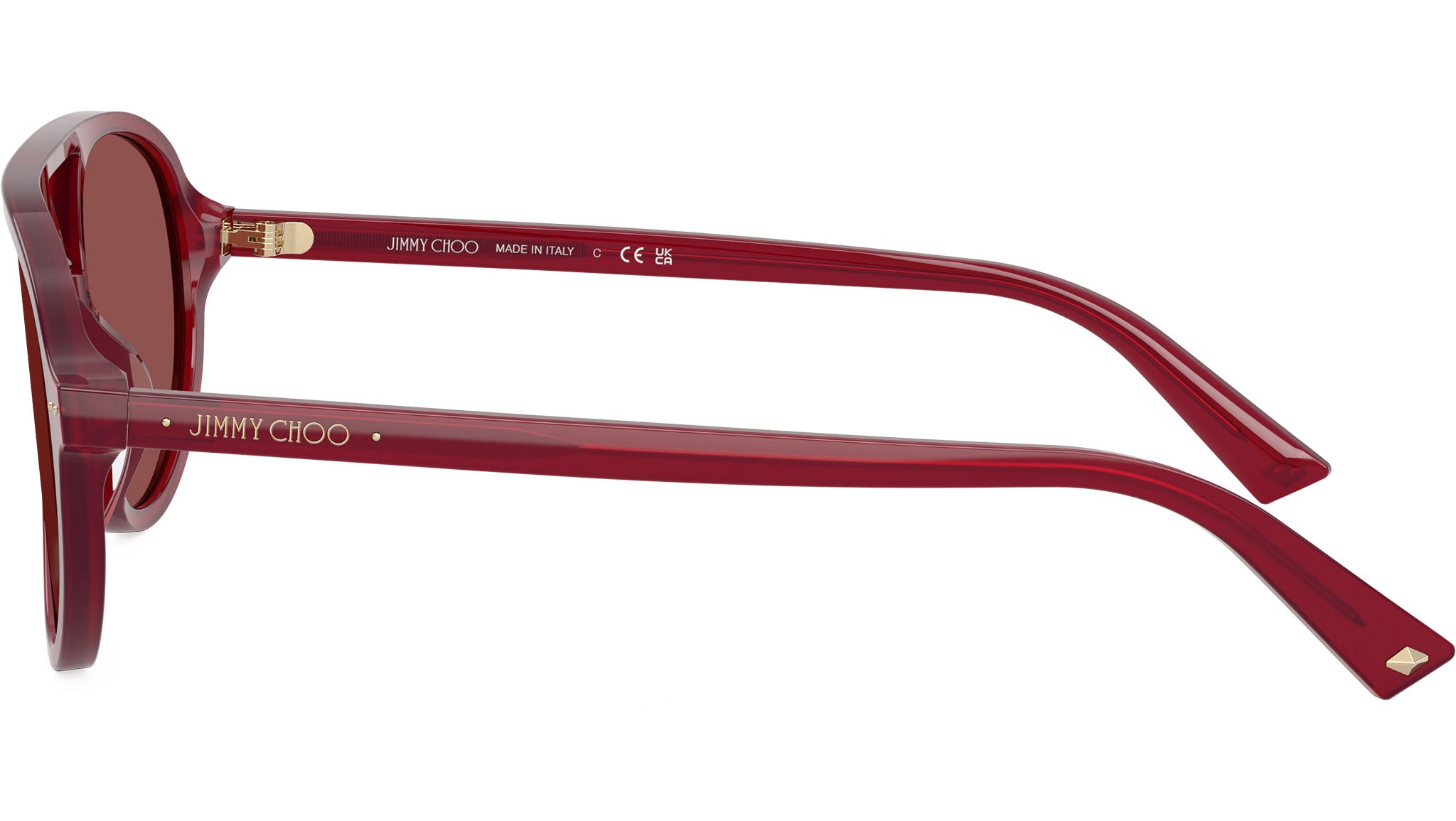 JC5055U Jimmy Choo Sunglasses 508175 Opaline Cranberry - eye  display picture 3