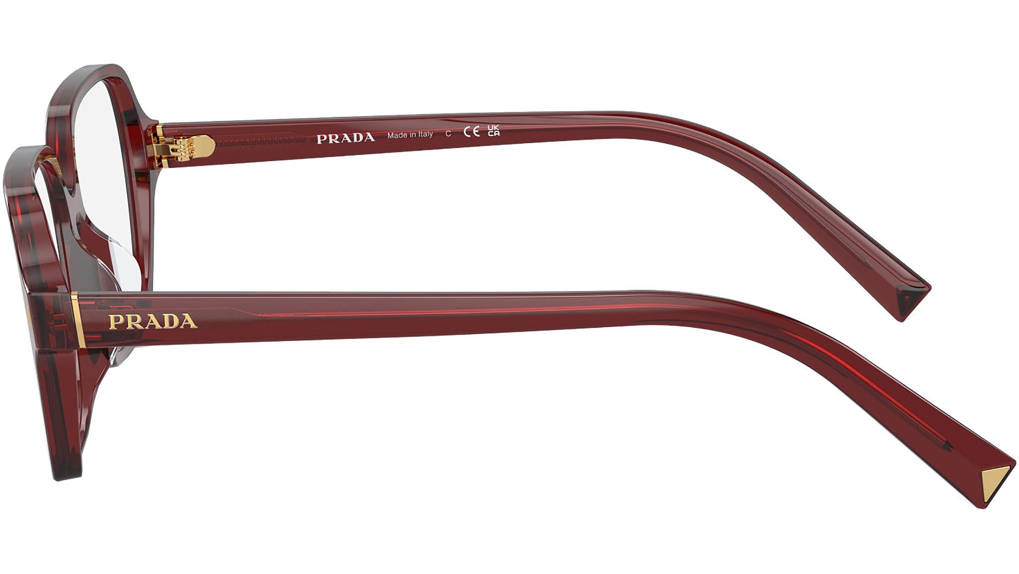 Prada PR A02V Eyeglasses 16P1O1 Red - eye-oo.com