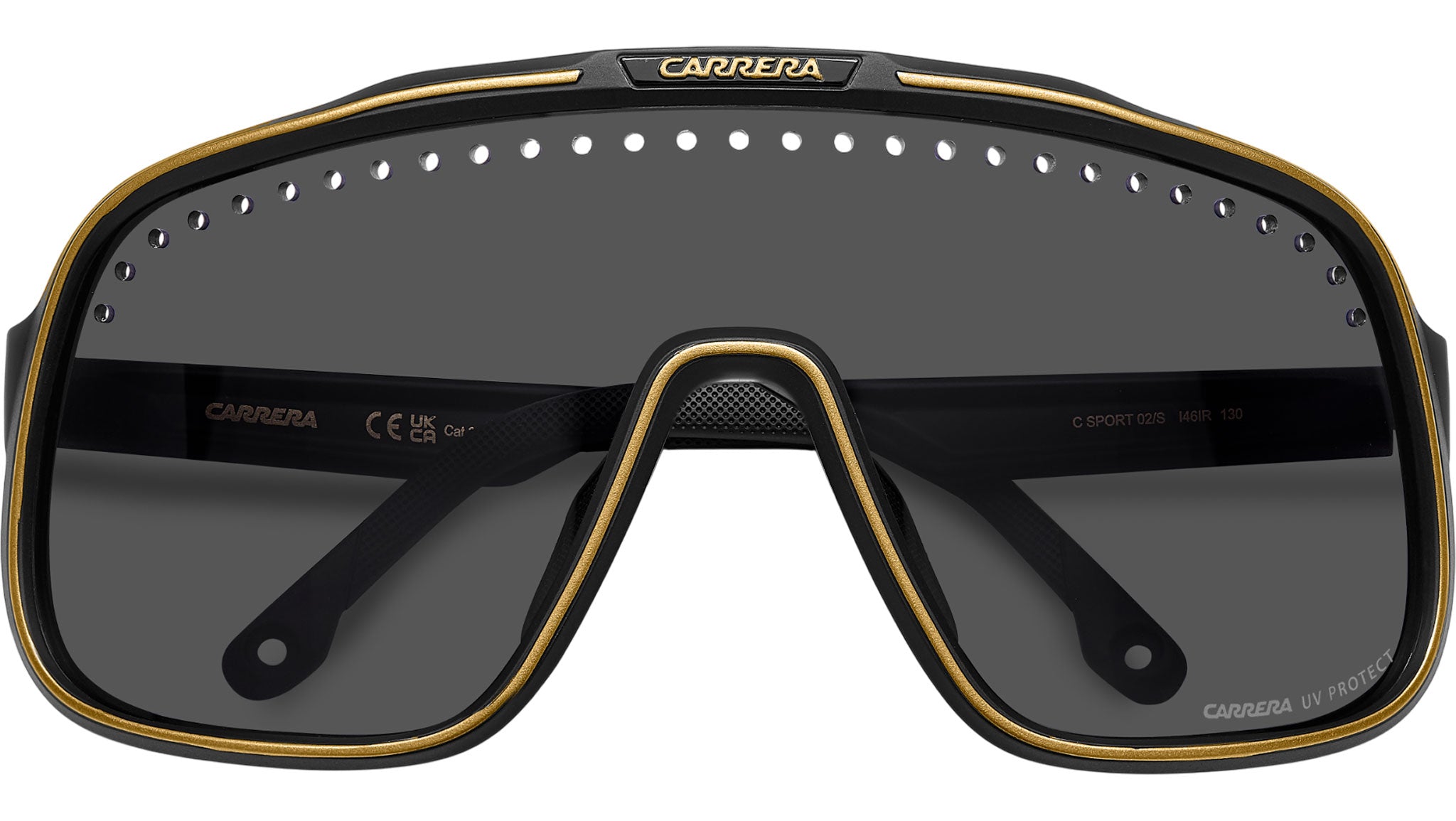Carrera C SPORT 02/S I46 IR Sunglasses Matte Black Gold - eye-oo.com