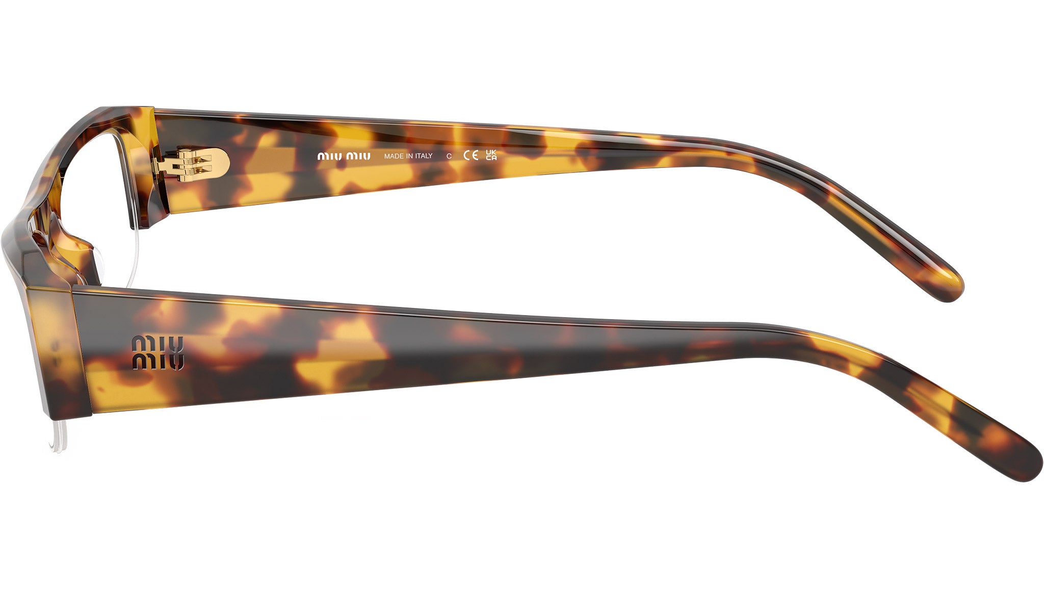 Miu Miu MUB07S Sunglasses 14L08N Honey Havana - eye-oo.com