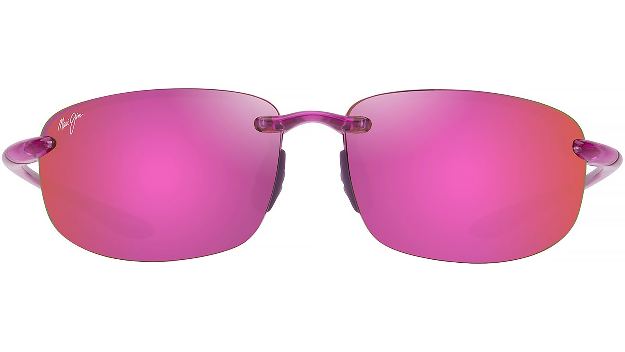 Maui Jim Hookipa P407 09 Sunglasses Shiny Trans Cyclamen Pink