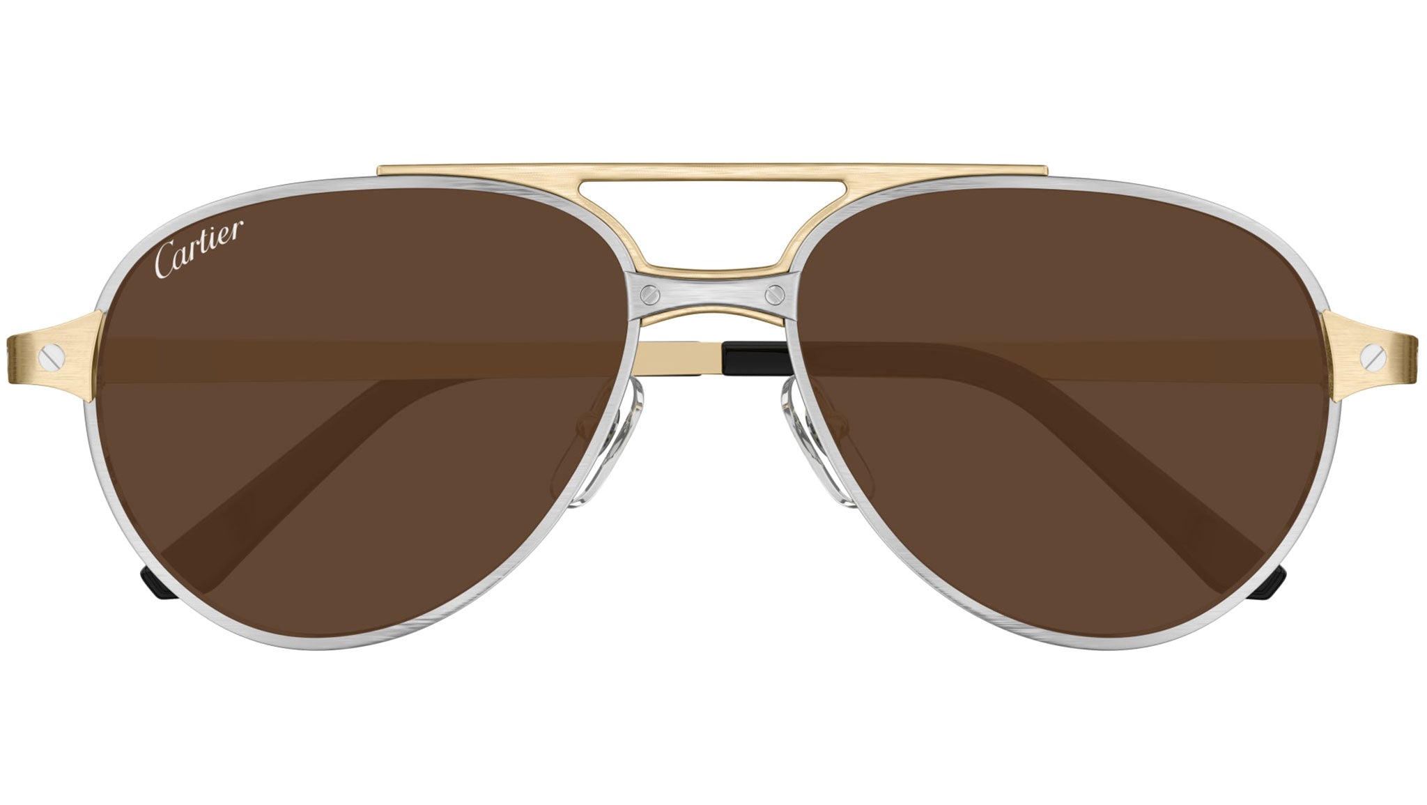 Cartier CT0476S 008 Sunglasses Gold Platinum - eye-oo.com