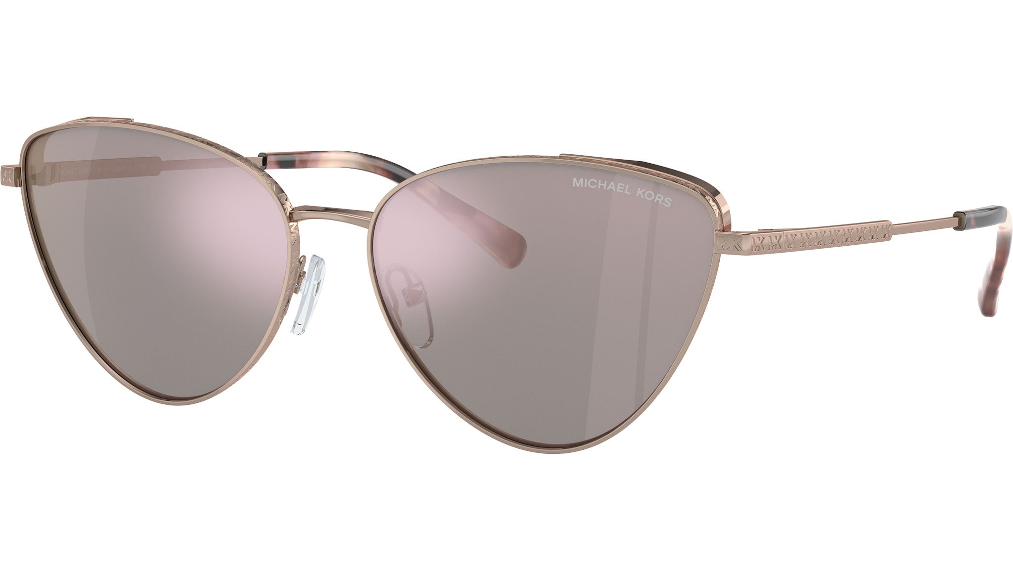 Michael Kors Brown Aviator Sunglasses Gradient Lenses Michael Kors MK1102-1014-13 Women Aviator Sunglass Gold Blue  main image 4