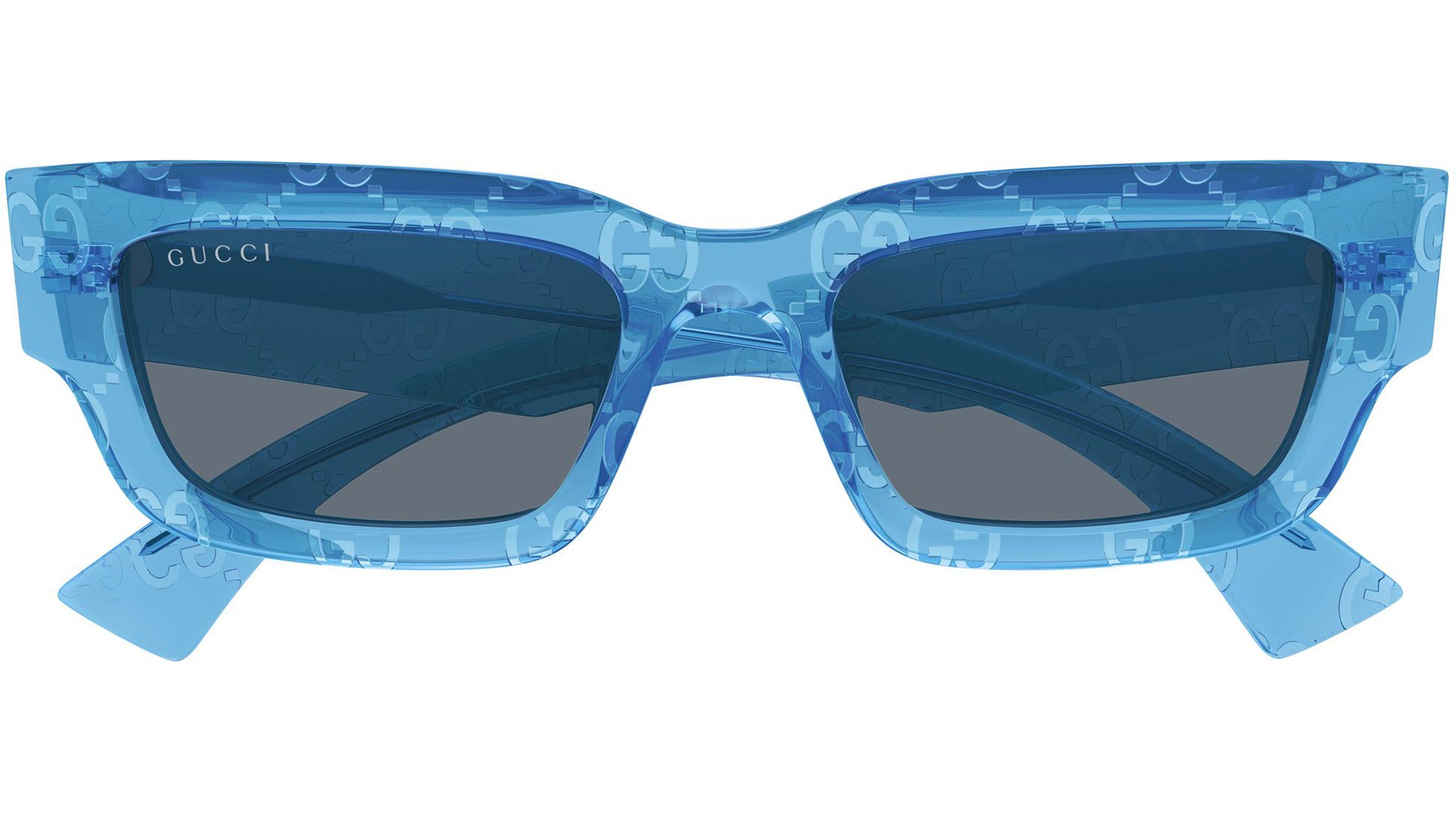 Gucci GG1838S 010 Light-Blue Rectangular Sunglasses - eye-oo.com
