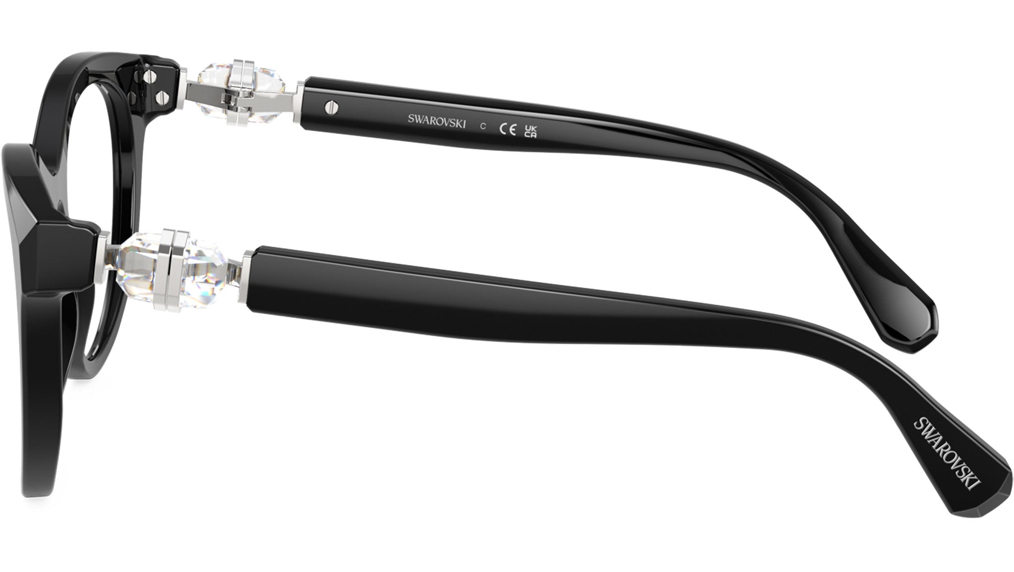 Swarovski Black Crystal-Trim Women\'s Glasses Swarovski SK2025 Eyeglasses | LensCrafters main image 4