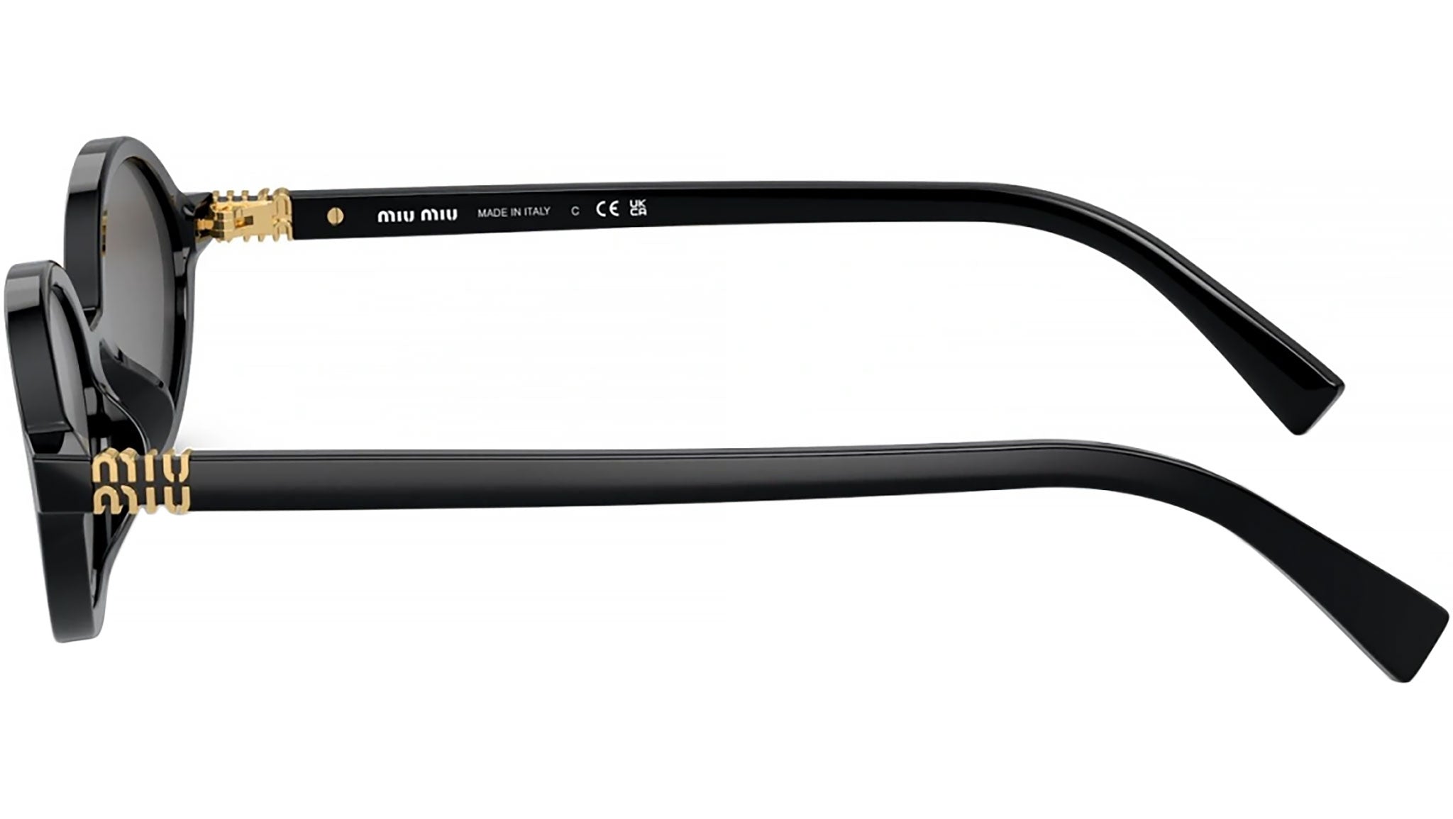 Miu Miu MU 04ZS Sunglasses 1AB5S0 Black - eye-oo.com