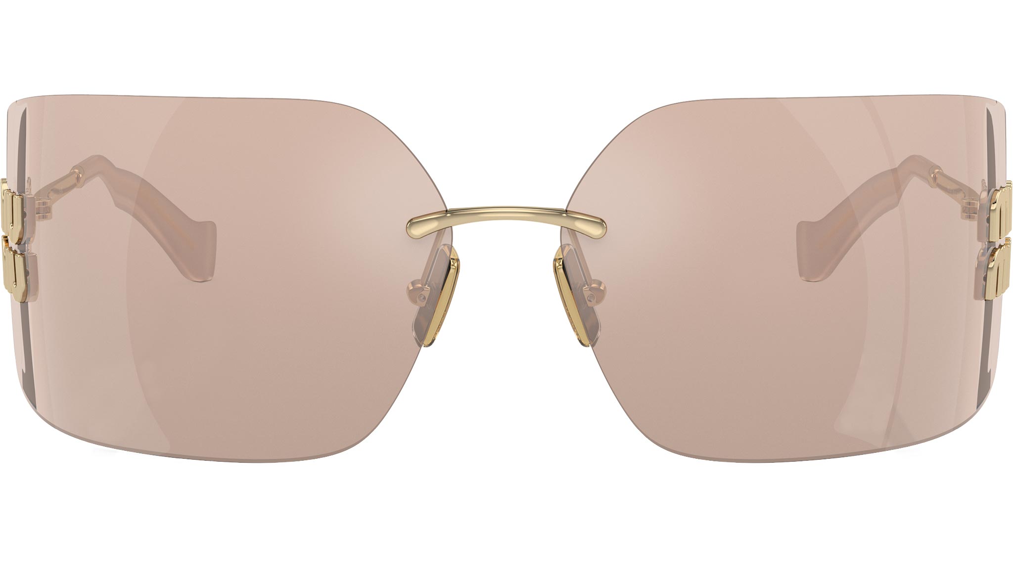 Miu Miu 0MU 54YS Sunglasses ZVN20F Gold - eye-oo.com