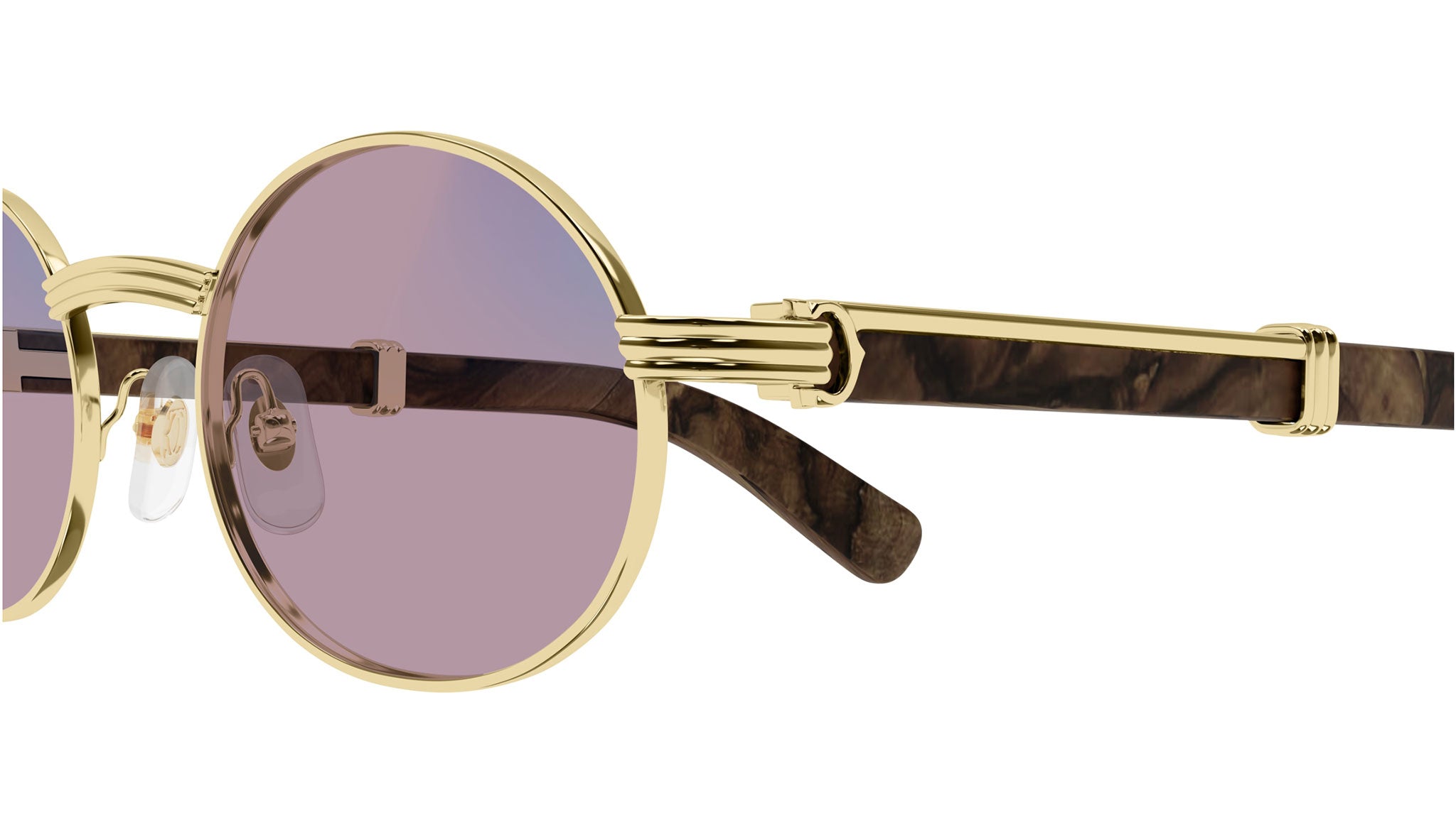 Cartier CT0464S 013 Sunglasses Shiny Gold Red - eye-oo.com