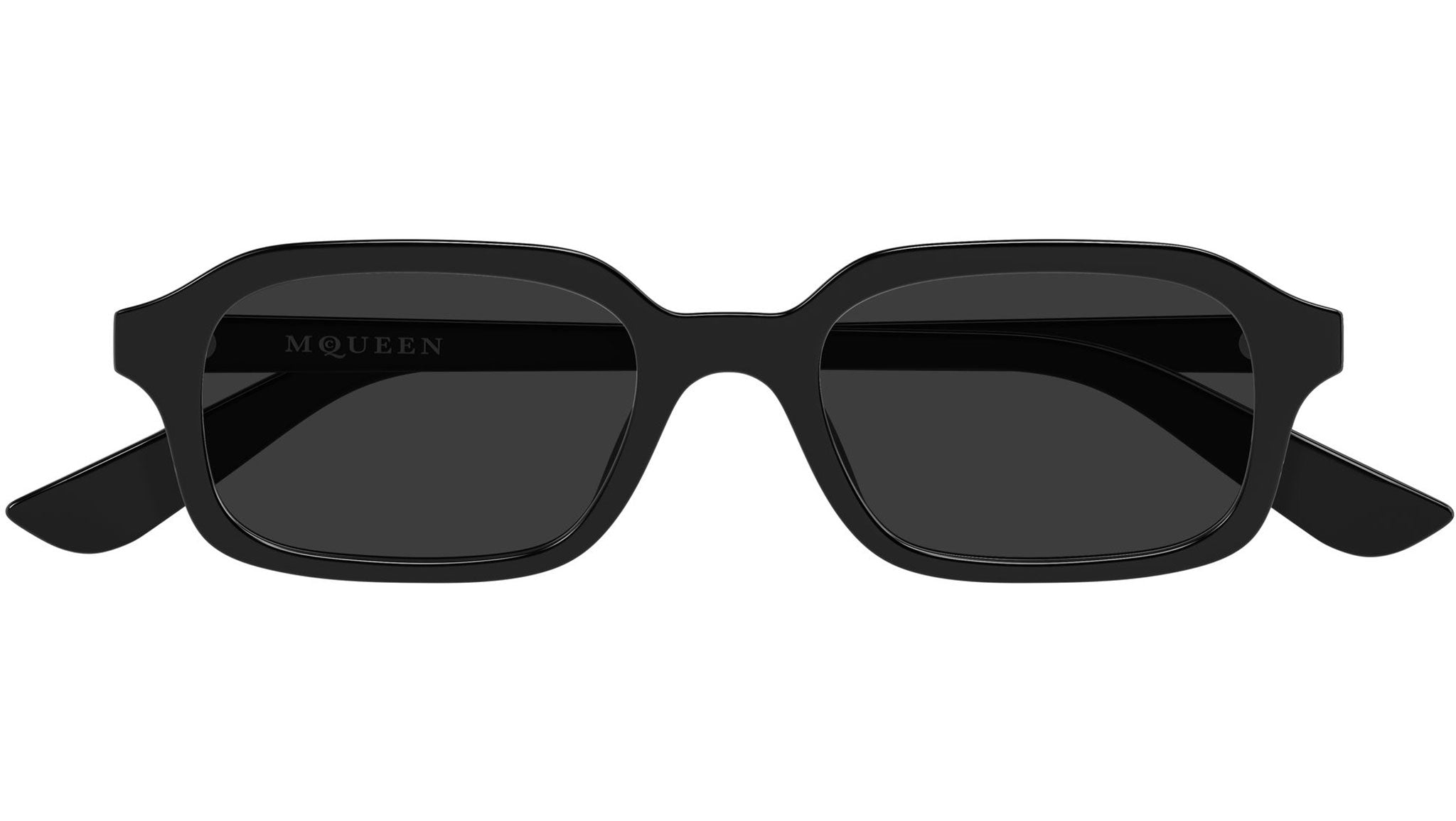 Alexander McQueen Dark Gray Sunglasses Alexander McQueen AM0516S 003 Sunglasses Transparent Grey  main image 2
