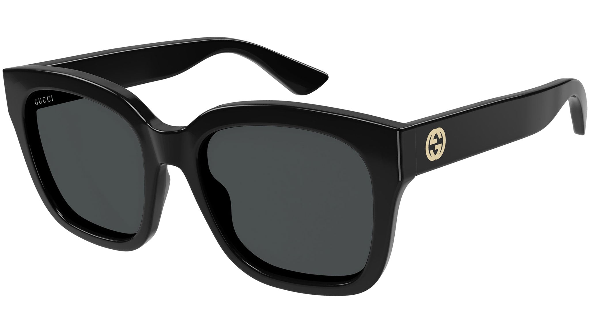 Gucci Black Frame Sunglasses with Dark Smoke Lenses Gucci GG0034SN XL (54 - 20) with Black lenses and Black  main image 4