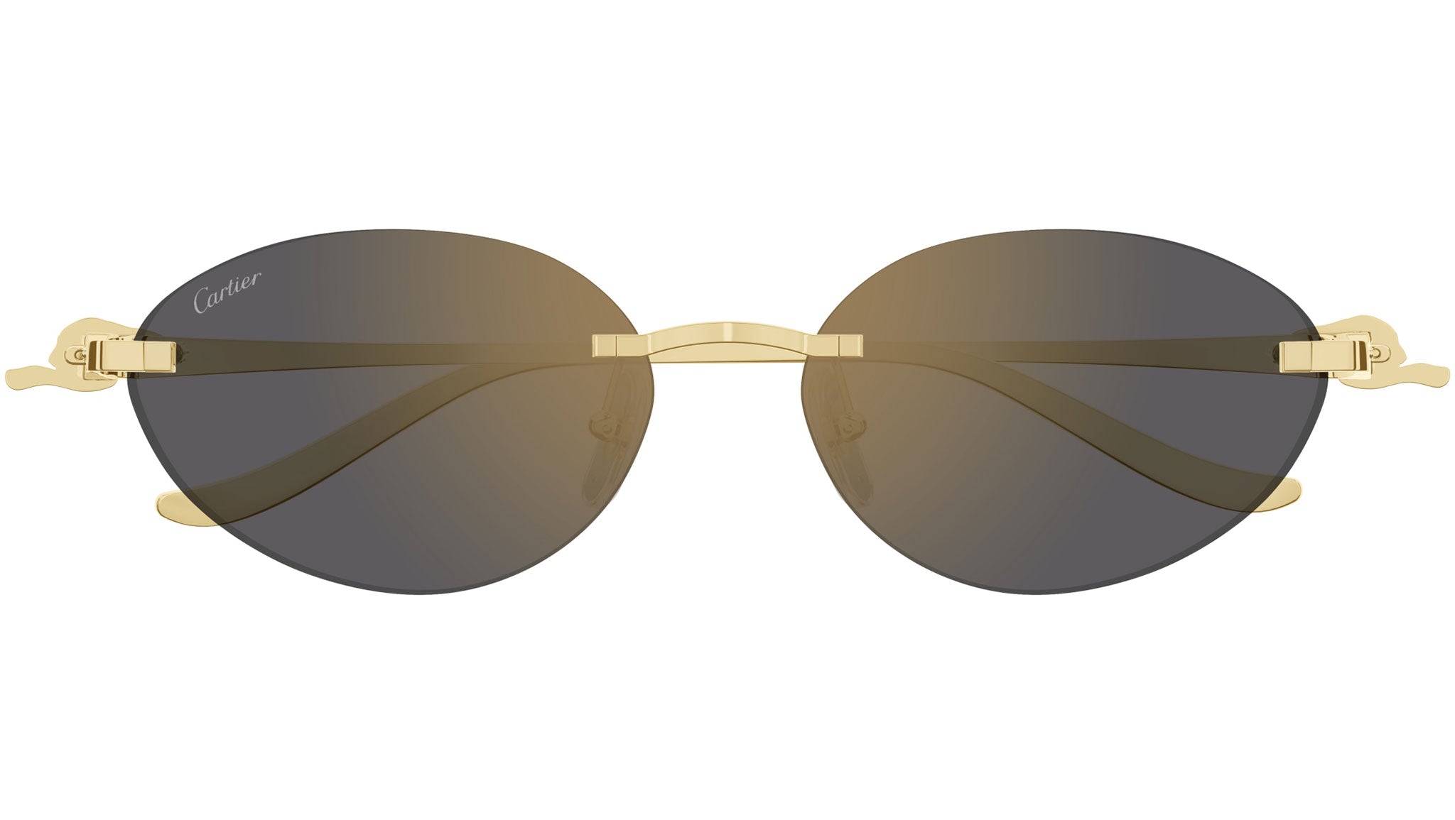 Cartier CT0504S 001 Sunglasses Shiny Gold - eye-oo.com