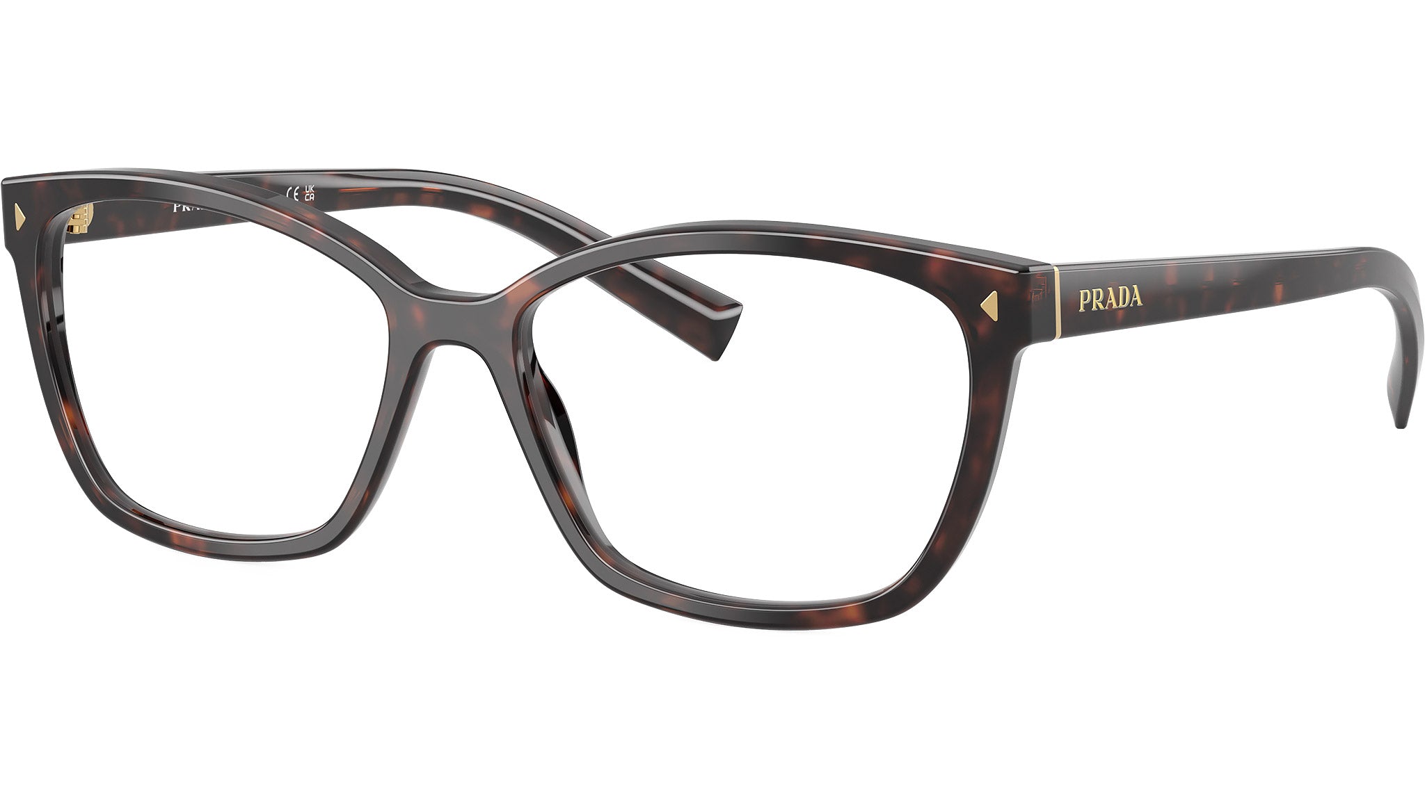 PR 15ZV Prada Glasses 17N1O1 Root Tortoise - eye-oo.com