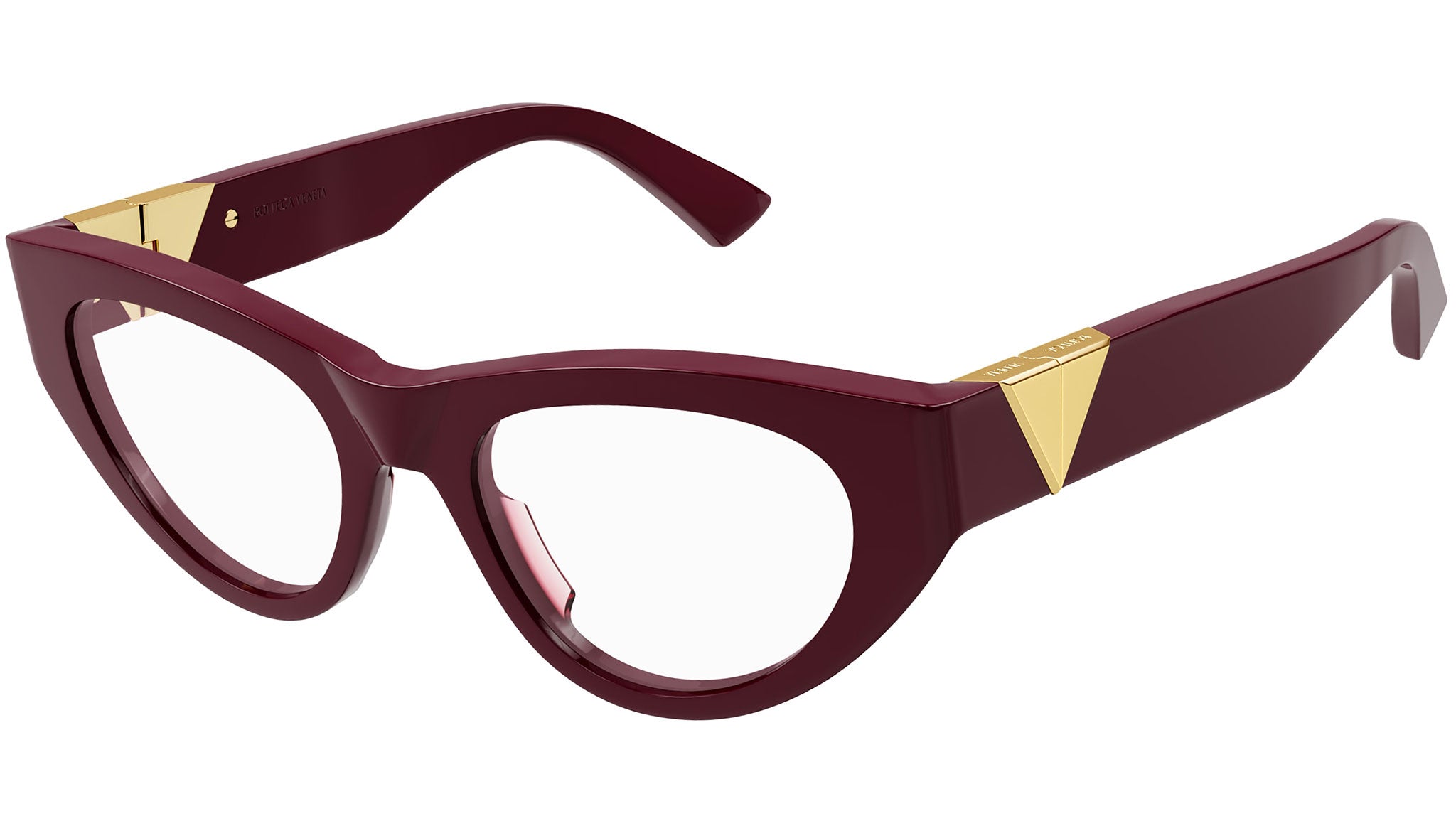 Bottega Veneta BV1179O 003 Shiny Burgundy Optical Frame 