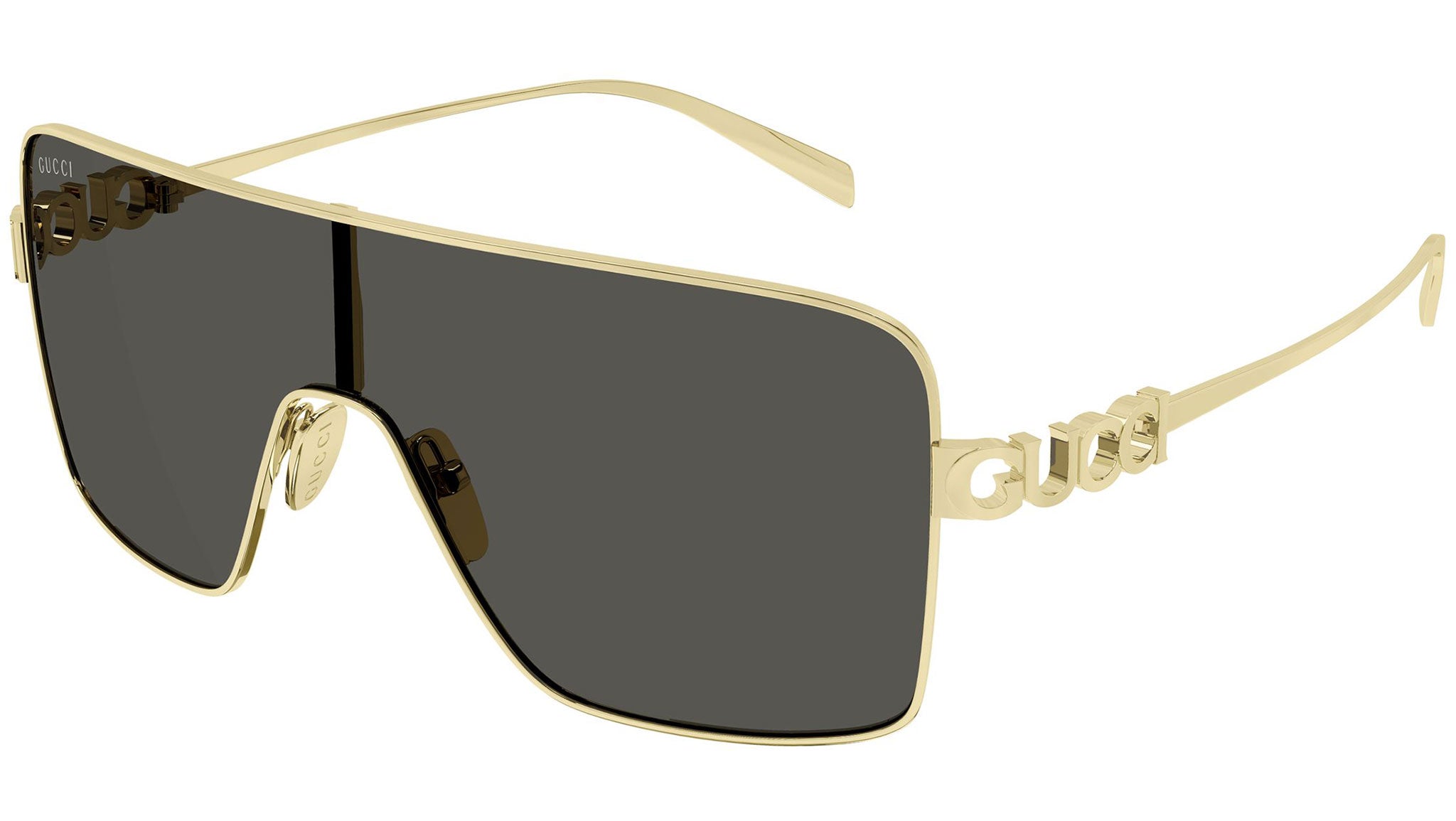 Gucci GG1936S 001 Gold Shield Sunglasses - eye-oo.com