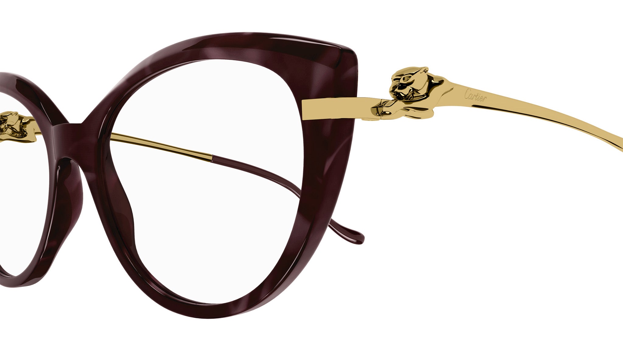 Cartier CT0283O 003 Burgundy Havana Optical Frame - eye-oo.com