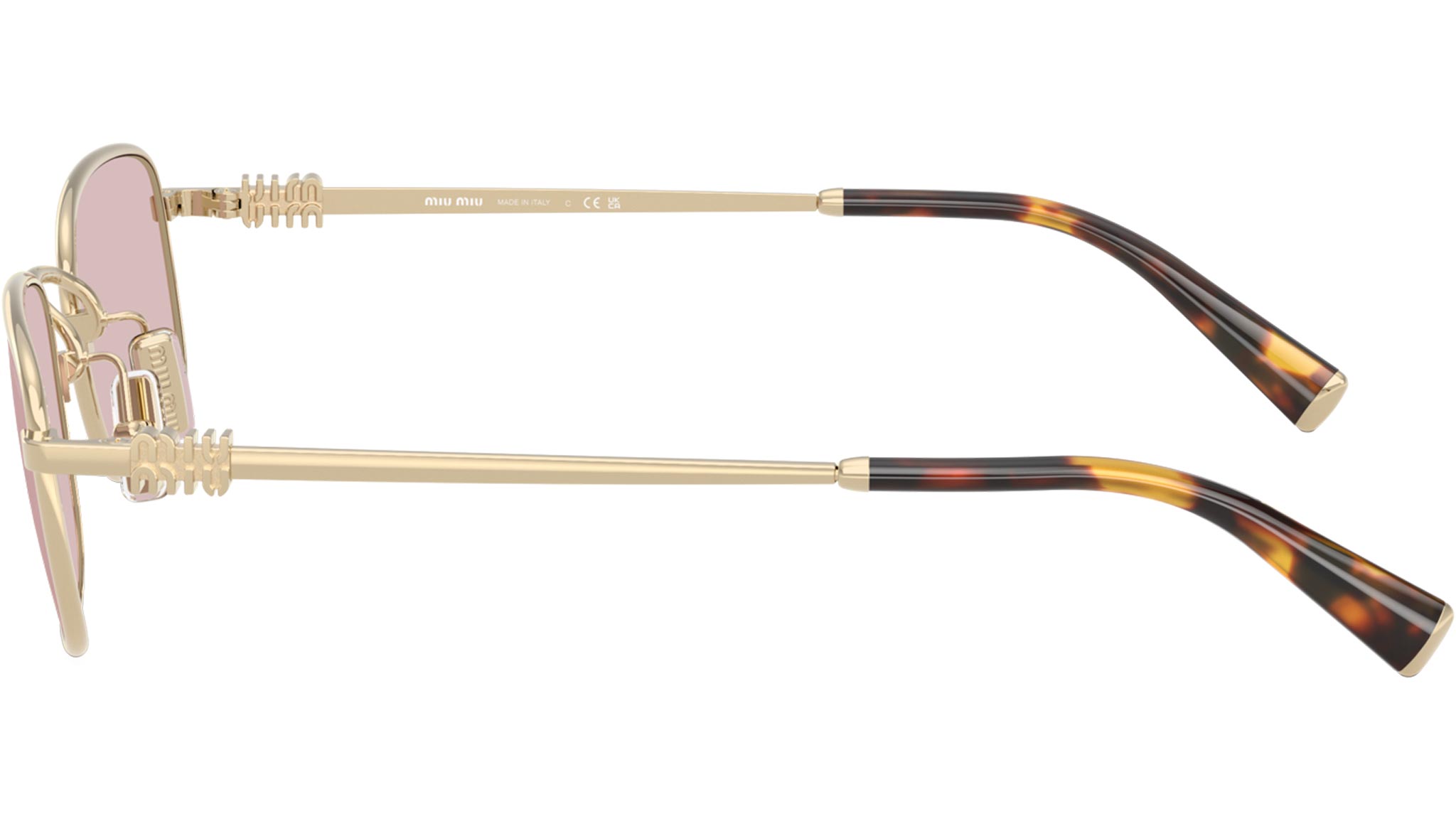 MU A53S Miu Miu Sunglasses ZVN4I0 Pale Gold - eye-oo.com