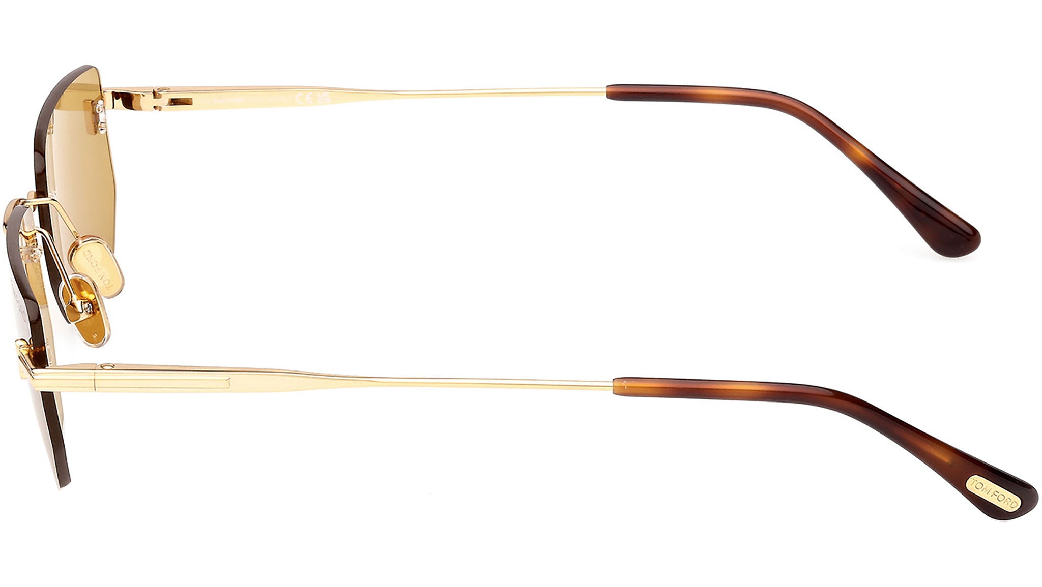 Tom Ford Ethan-02 Sunglasses FT1355 30E Shiny Deep Gold - eye-oo.com