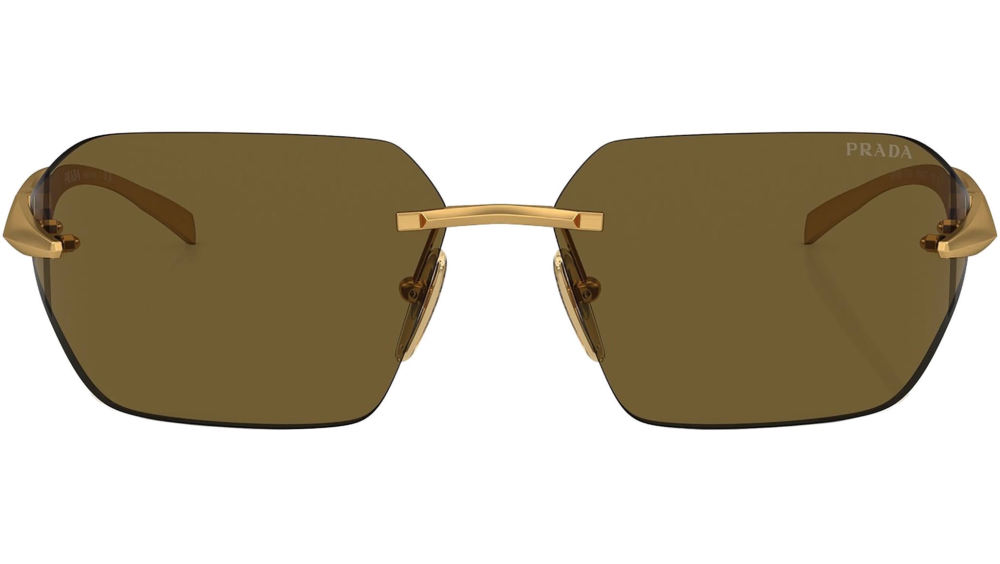 Prada PR A55S Sunglasses 15N01T Gold - eye-oo.com