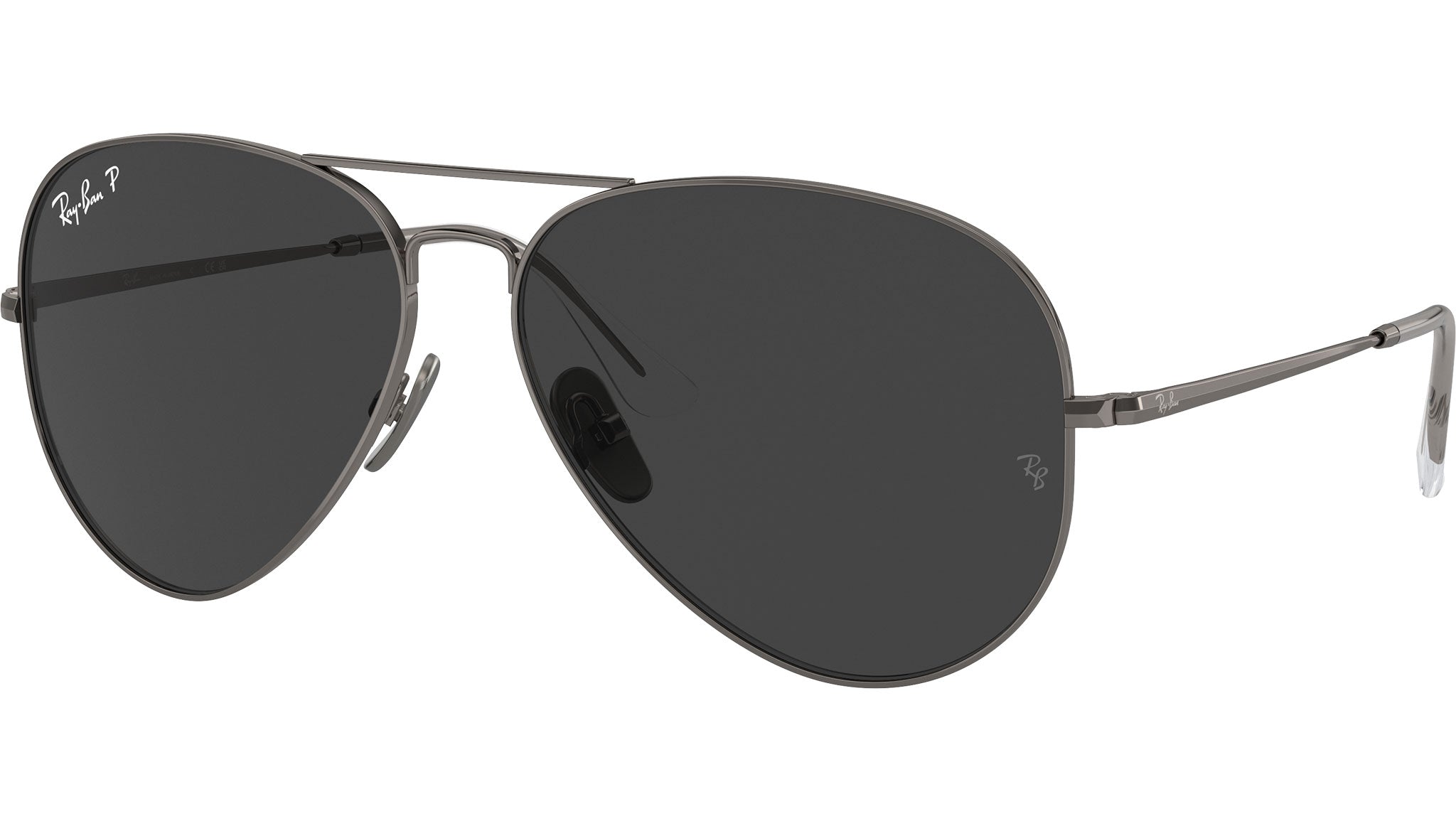 Ray-Ban Aviator Titanium Sunglasses RB8089 165/48 Gunmetal  display picture 1