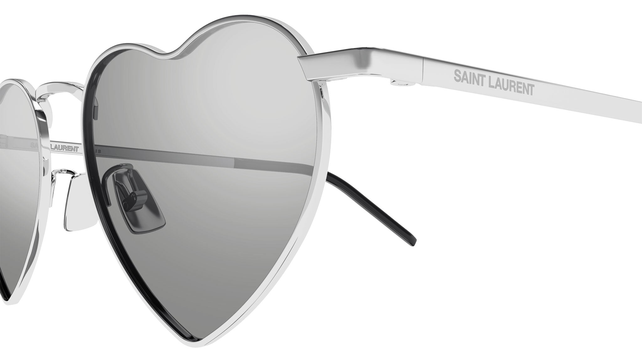 Saint Laurent SL 301 LOULOU Sunglasses 014 silver - eye-oo.com