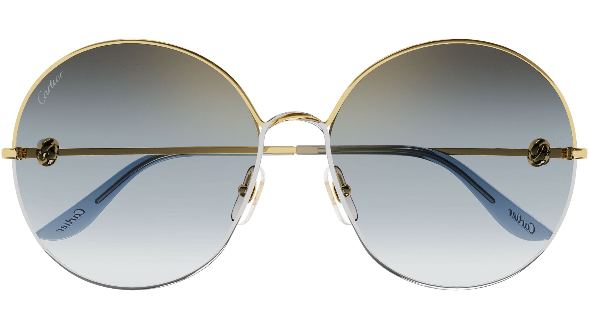 Cartier CT0360S 001 Gold Grey Sunglasses - eye-oo.com display picture 2