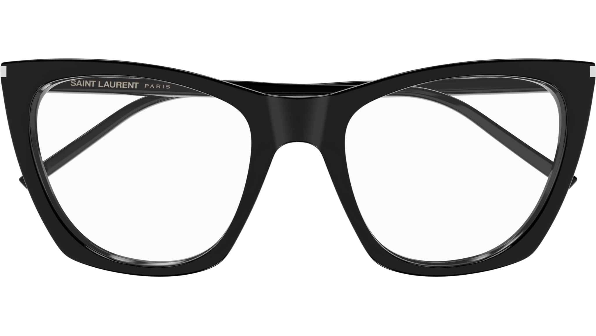 Saint Laurent Kate SL 214 Black Cat Eye Sunglasses Eyewear SL 214 KATE 010 shiny spotted yellow havana and black - eye  main image 4