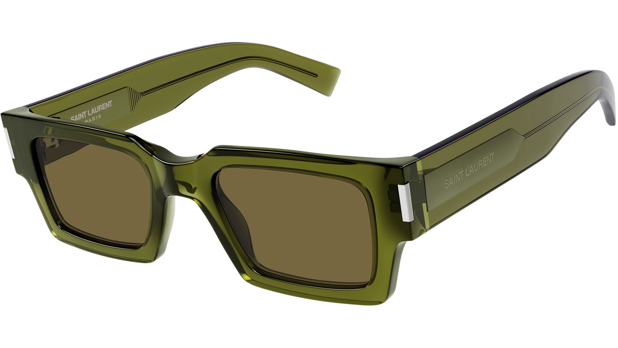 Saint Laurent SL 572 Olive Green Sunglasses | eye-oo - eye  display picture 3