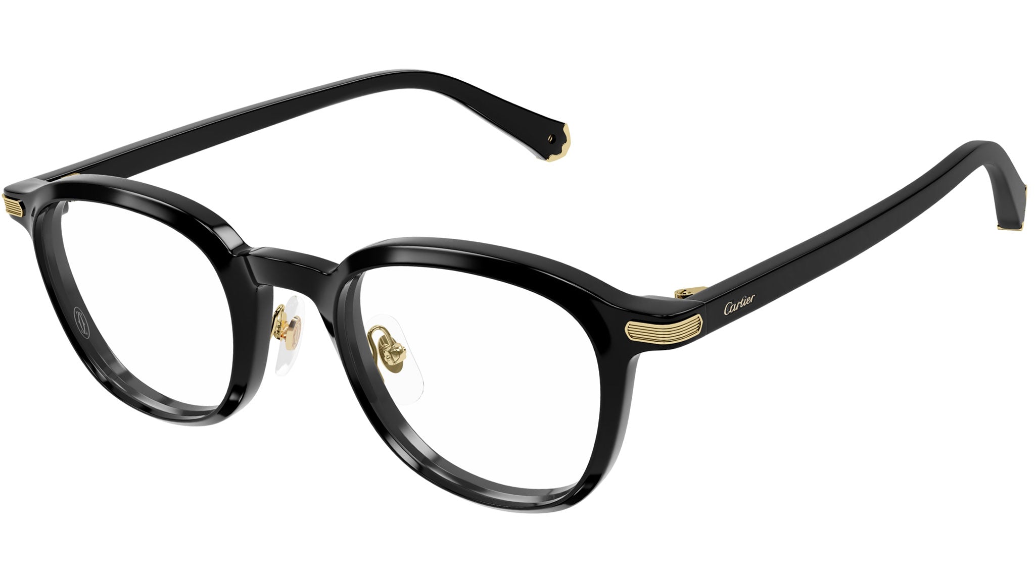 Cartier Première CT0560O Eyeglasses 001 Shiny Black - eye-oo.com