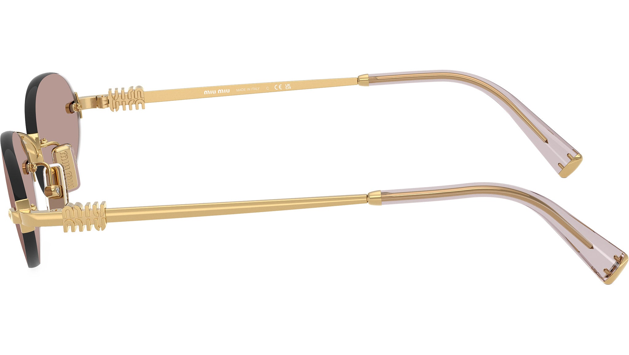 Miu Miu MUA54S Sunglasses 5AK20I Gold - eye-oo.com