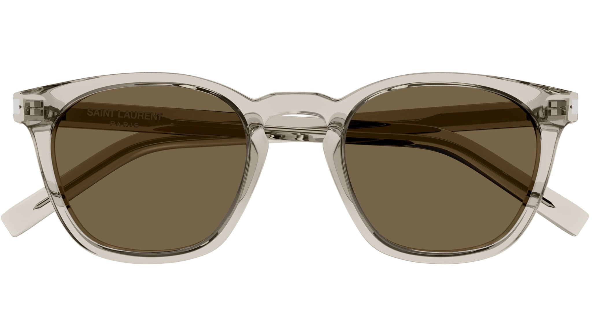 SL 28 Saint Laurent Sunglasses 047 Transparent Beige