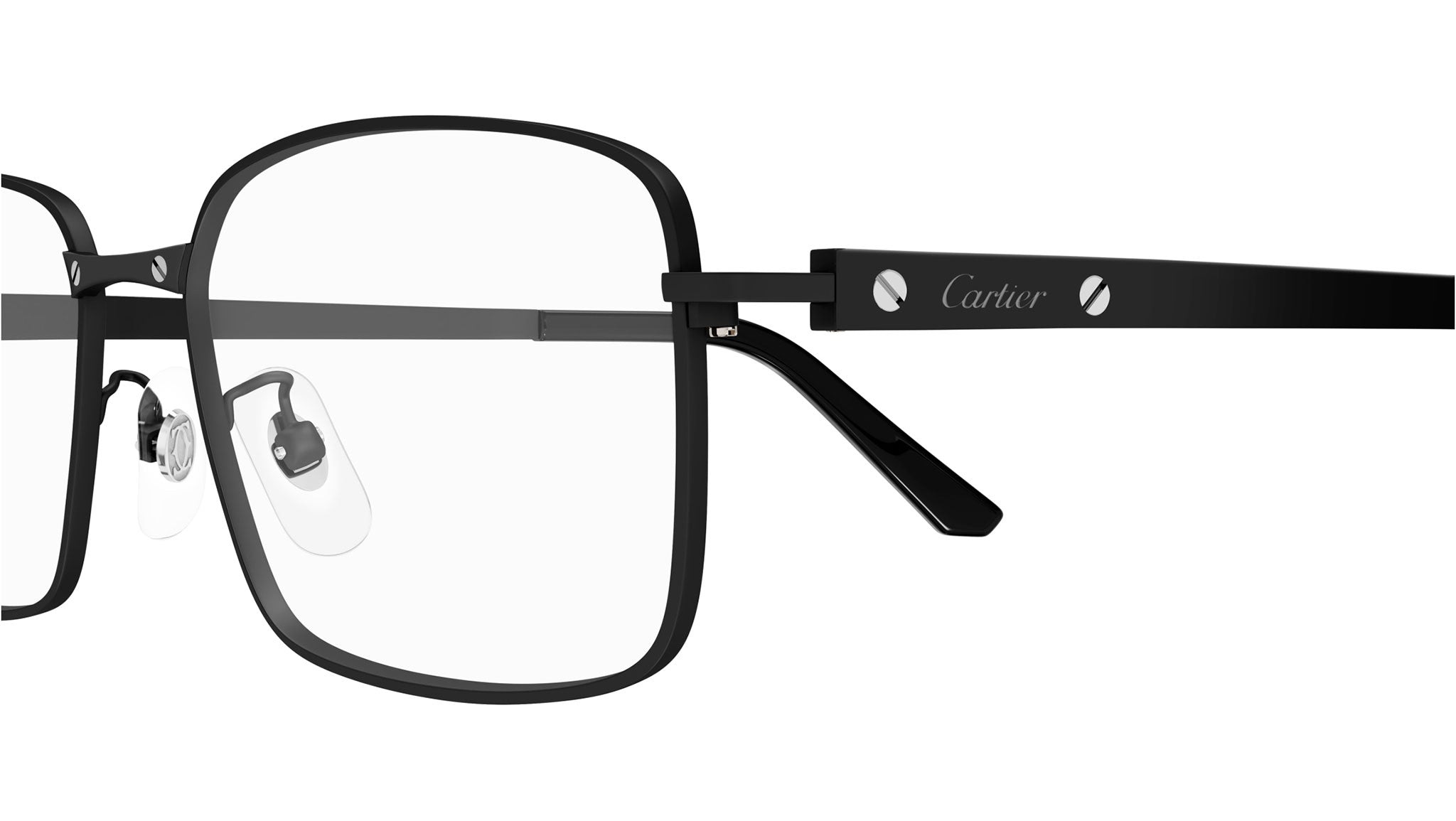Cartier CT0555OA 004 Eyeglasses Matte Black - eye-oo.com