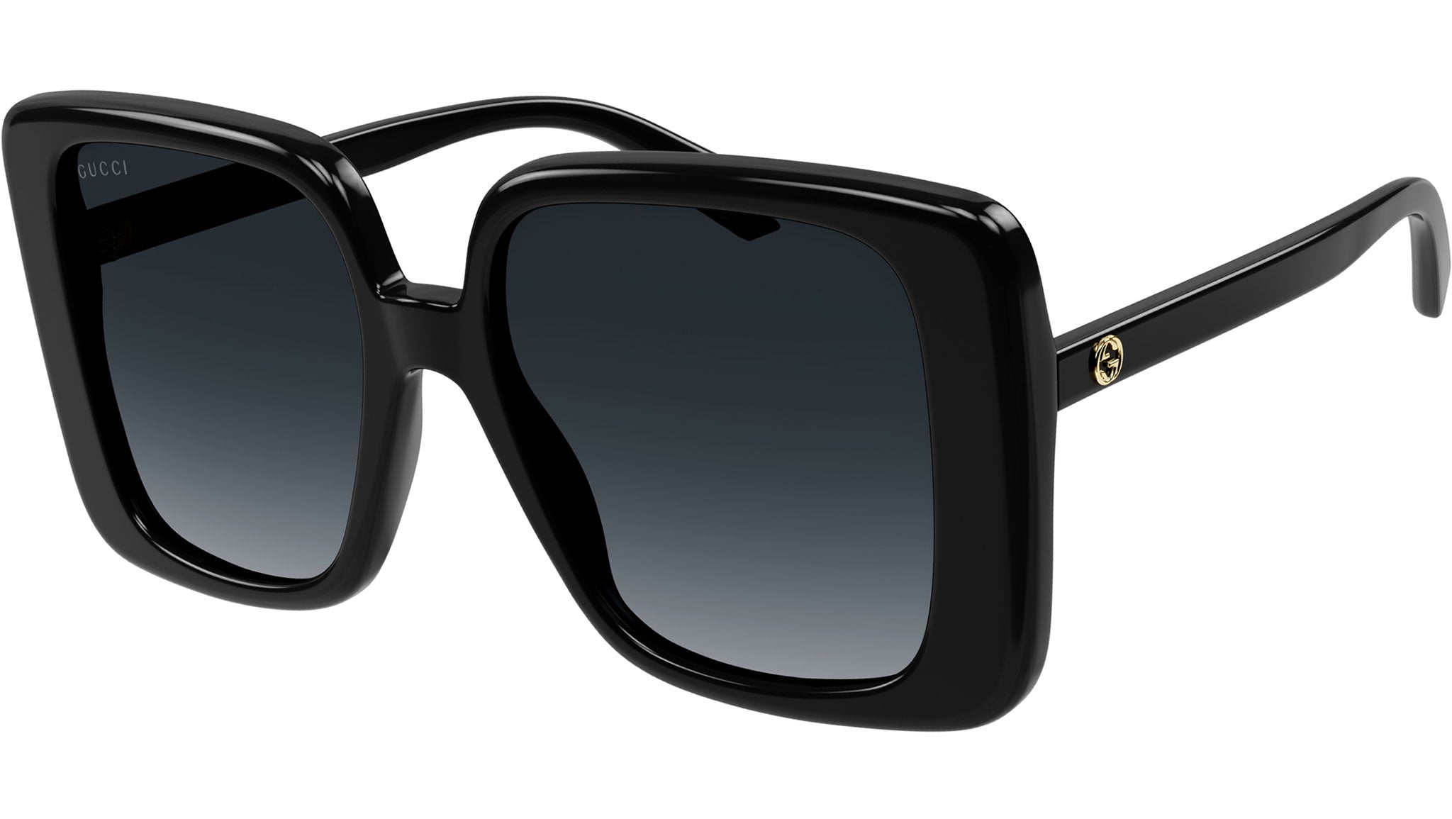 Gucci Women\'s Black Sunglasses with Gradient Lenses Gucci GG1982S 001 Black Cat Eye Sunglasses - eye-oo.com main image 2