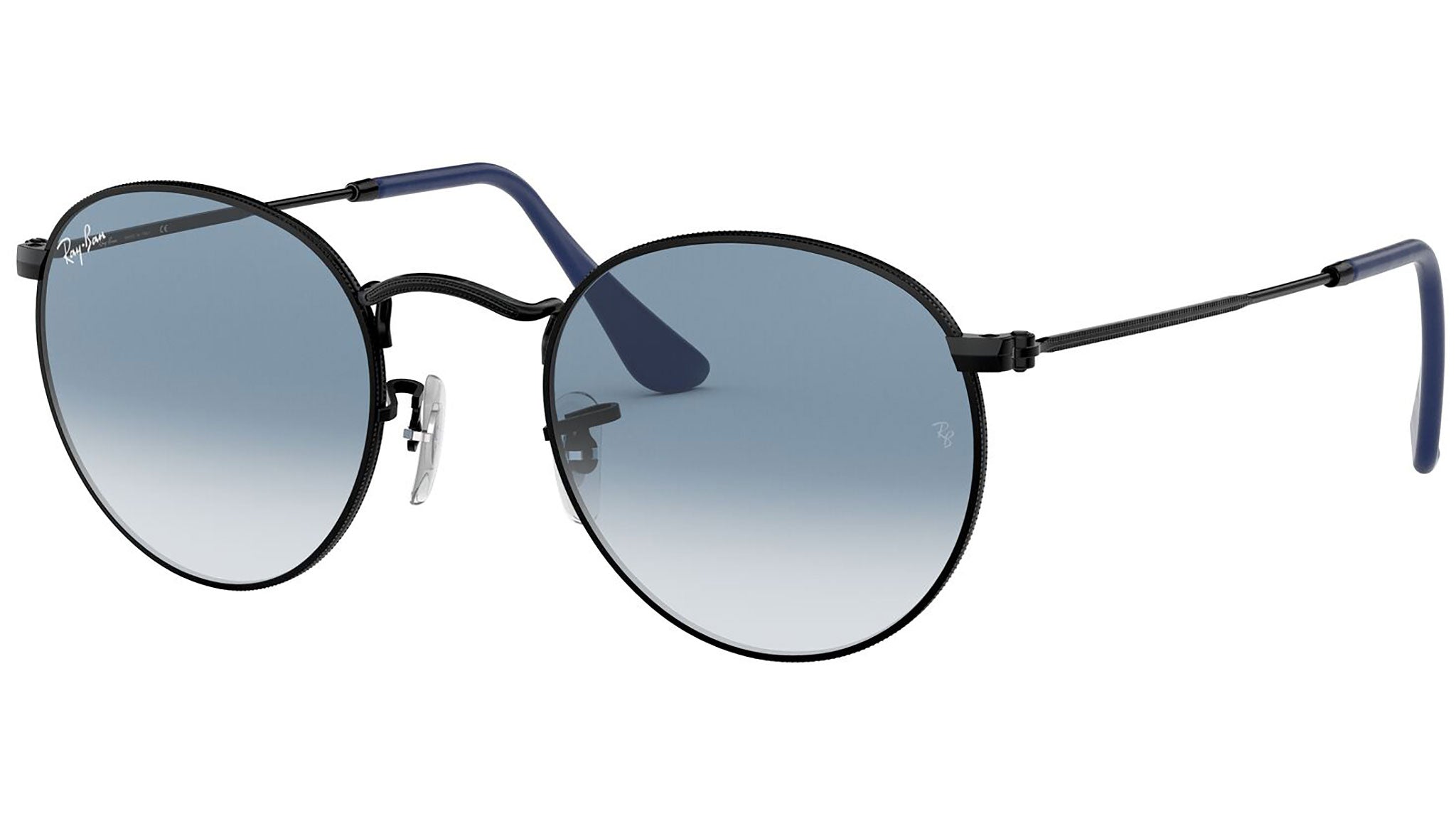 Bombdy9 　Ray-Ban RB3447 ROUND L ゴ Ray-Ban Round Metal RB3447 006/3F Black Sunglasses - eye-oo.com