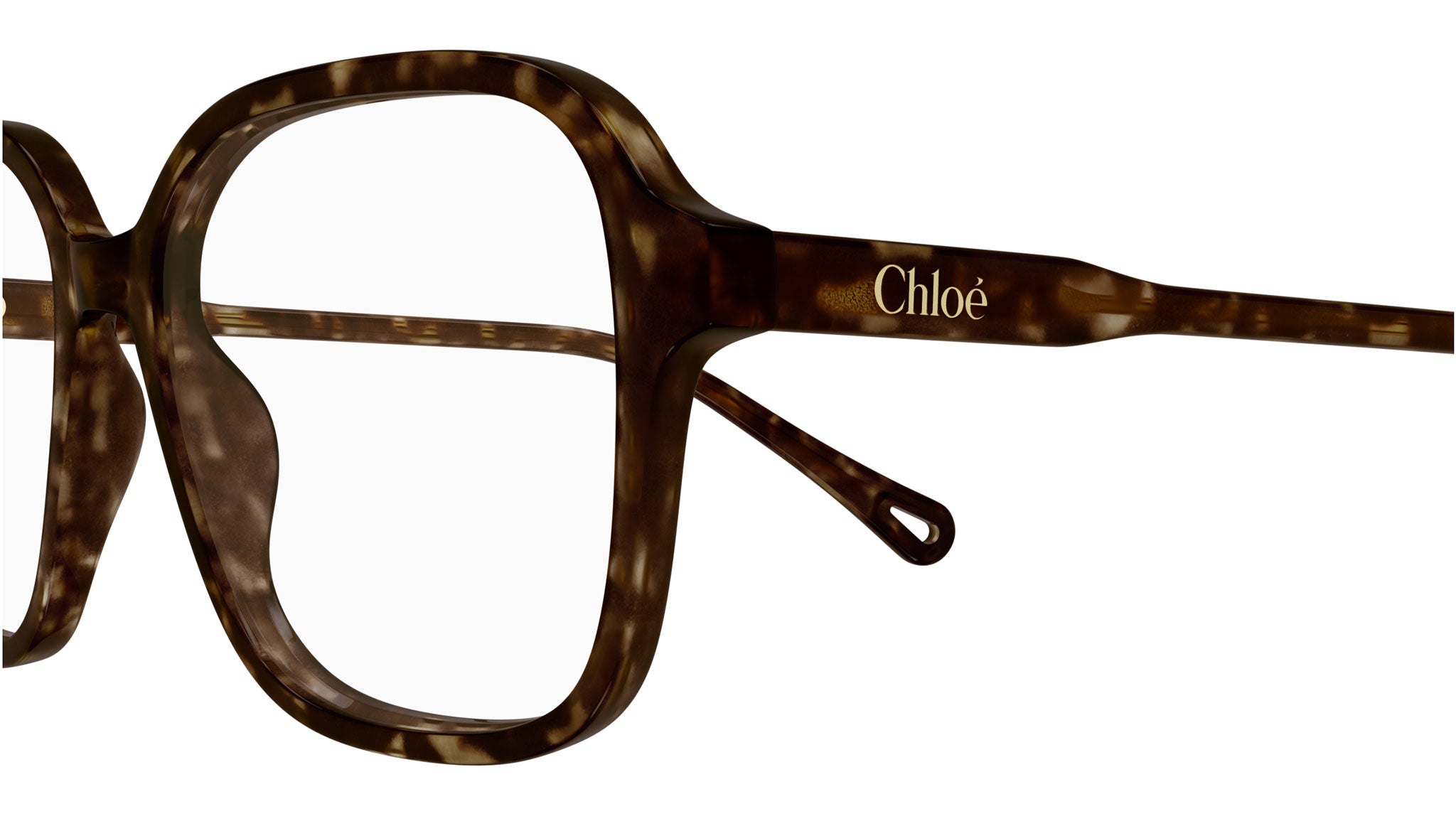 美品　Chloé ブラウン・トータス メガネ CH0313O Chloé Rectangular Eyeglasses 002 Havana - eye-oo.com
