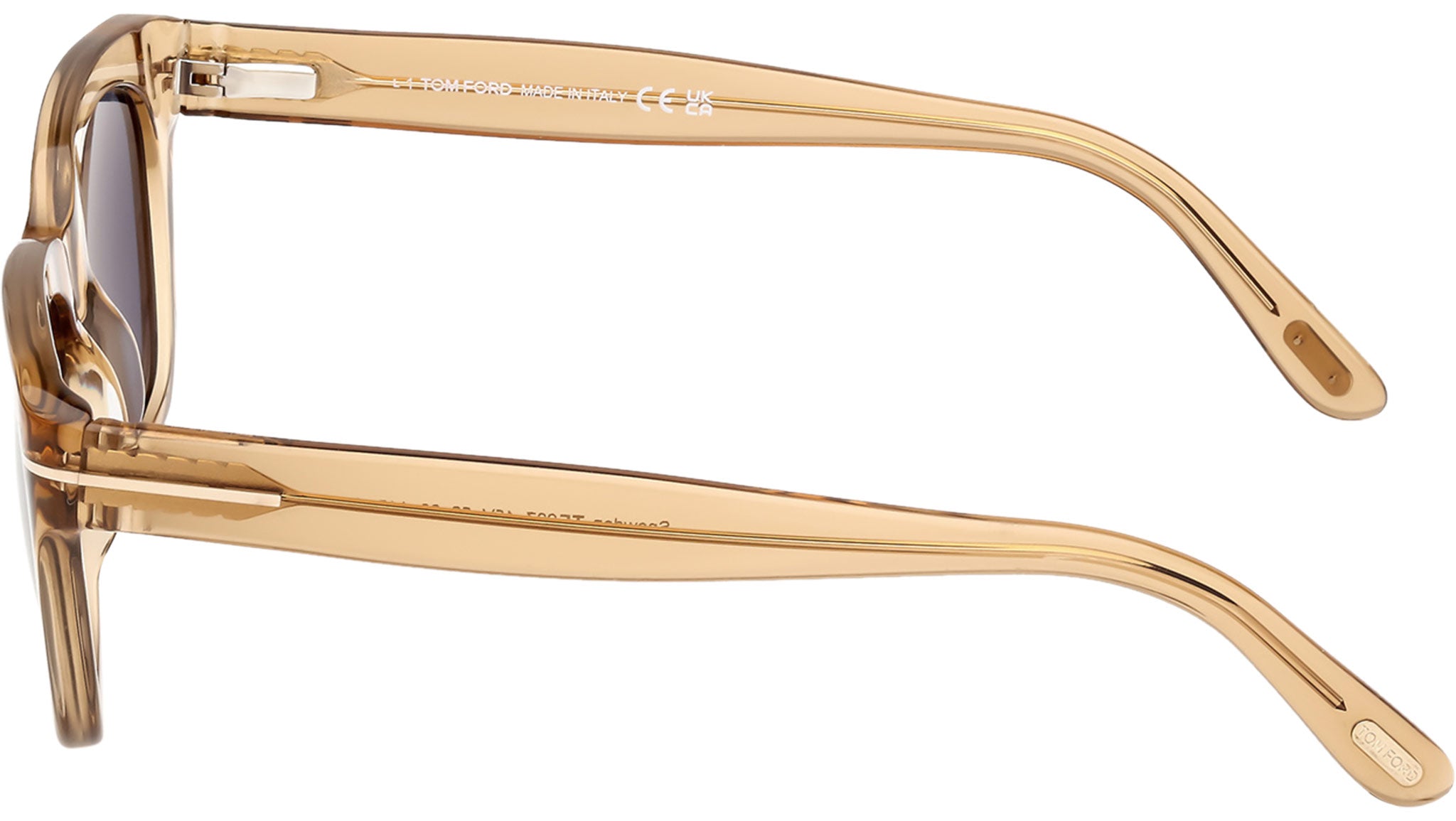 Tom Ford Snowdon Sunglasses FT0237 45V Shiny Light Brown - eye-oo.com